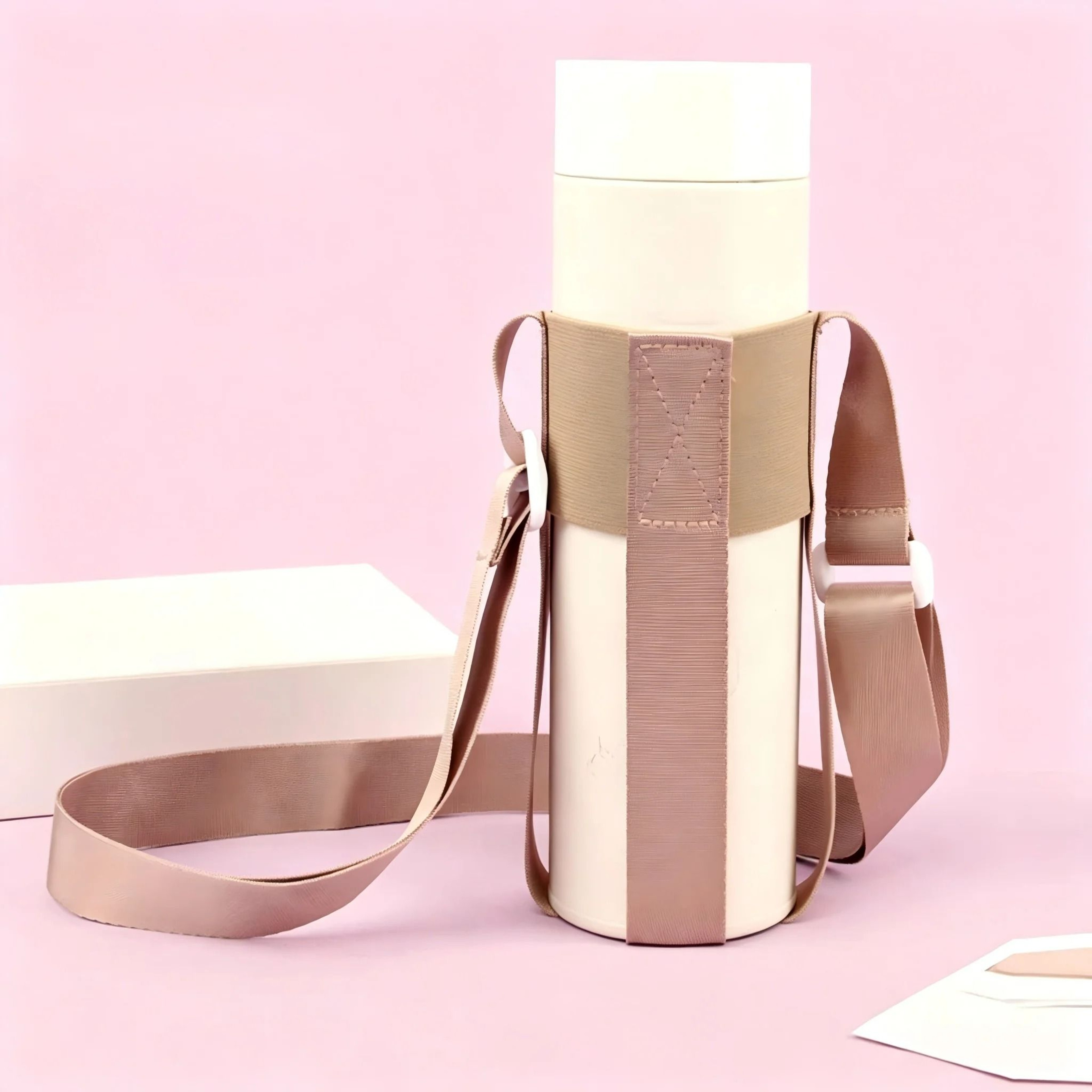 Crossbody Sling Water Bottle Carrier Bag With Adjustable Shoulder Strap 6