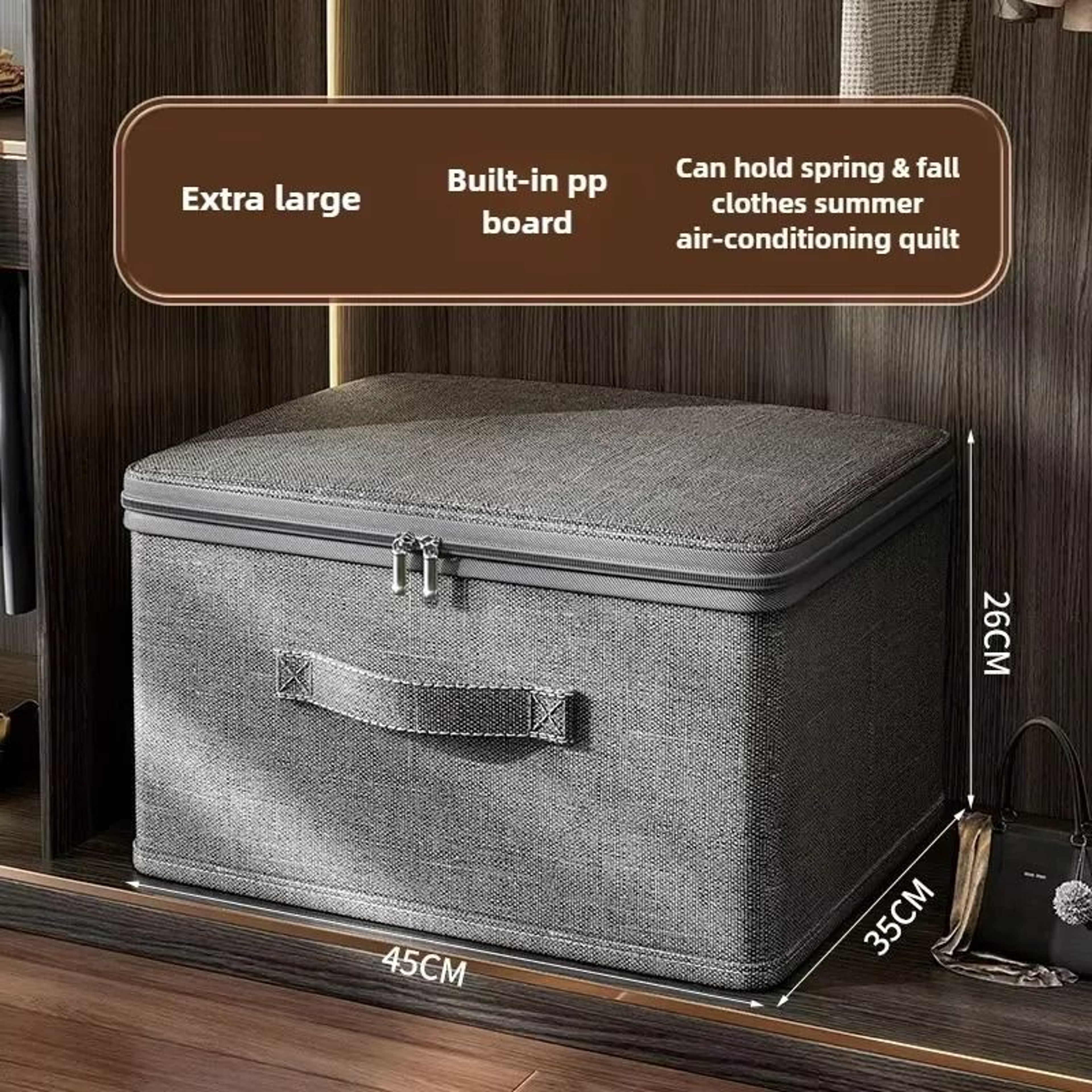 Stackable Waterproof Storage Box With Lid Multipurpose Household Organizer Container 7