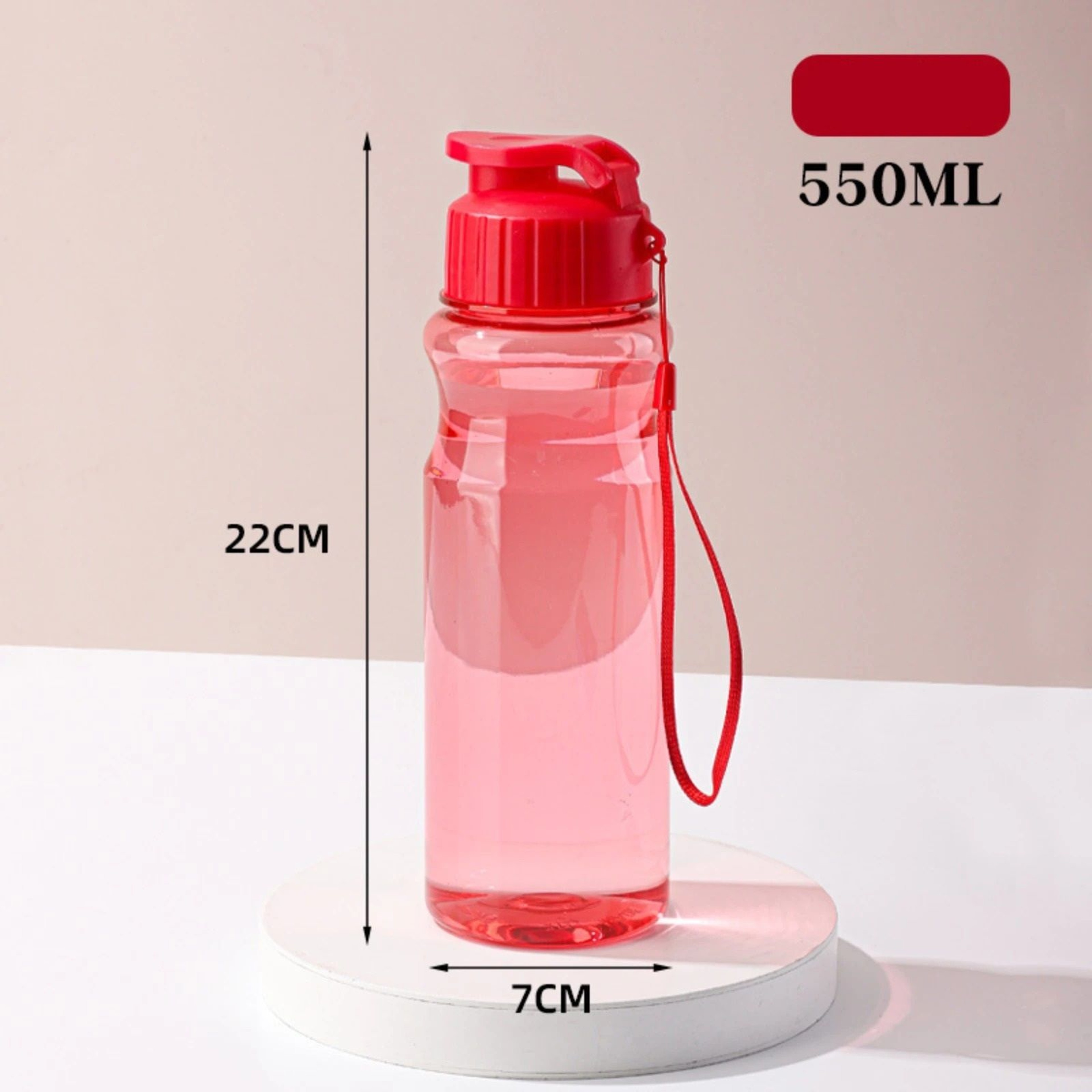 Portable Transparent Sports Water Bottle Leakproof 186 Oz Drink Cup For Gym And Travel 1
