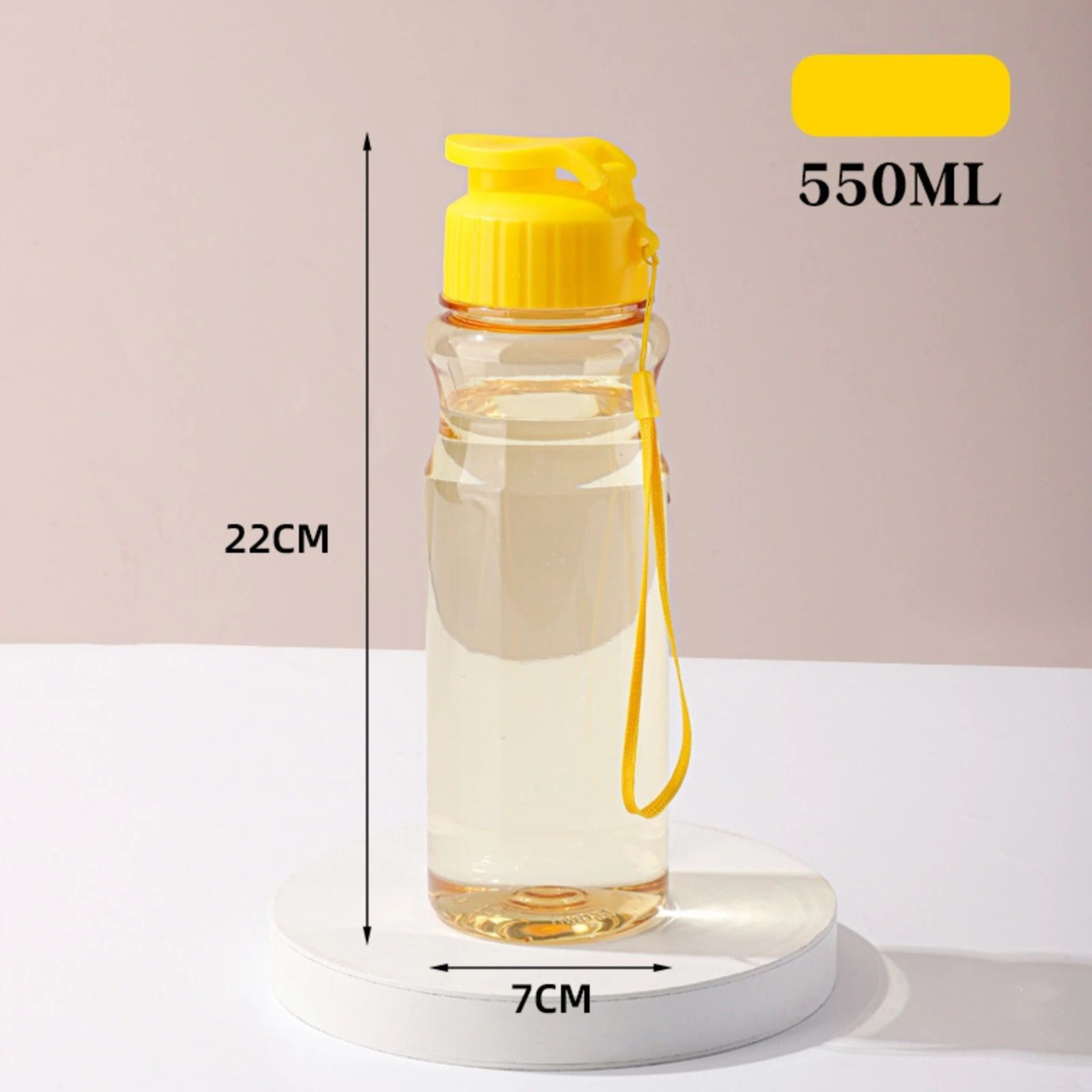 Portable Transparent Sports Water Bottle Leakproof 186 Oz Drink Cup For Gym And Travel 9