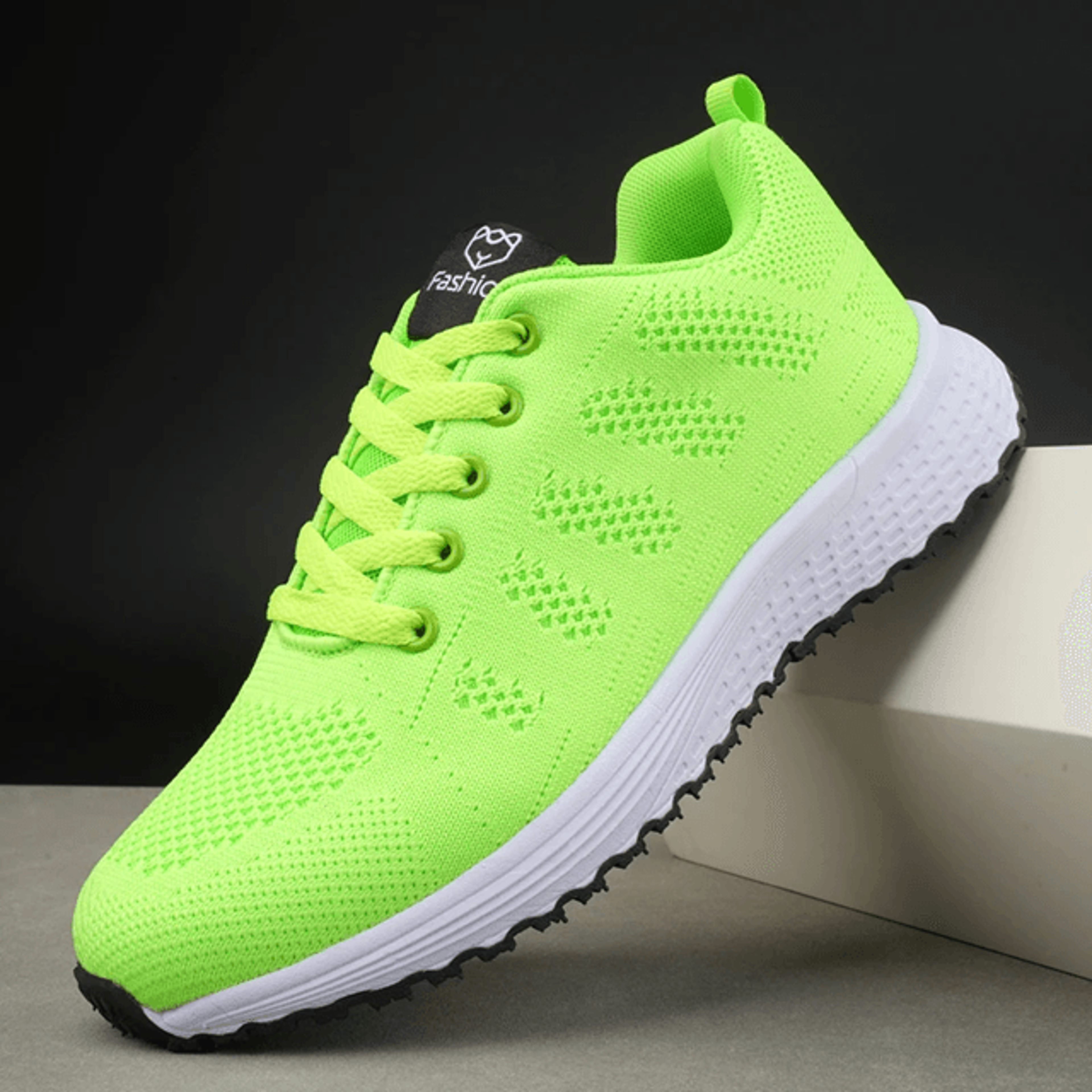 Womens Lightweight Knit Walking Sneakers  Breathable Casual Lace Up Shoes 0
