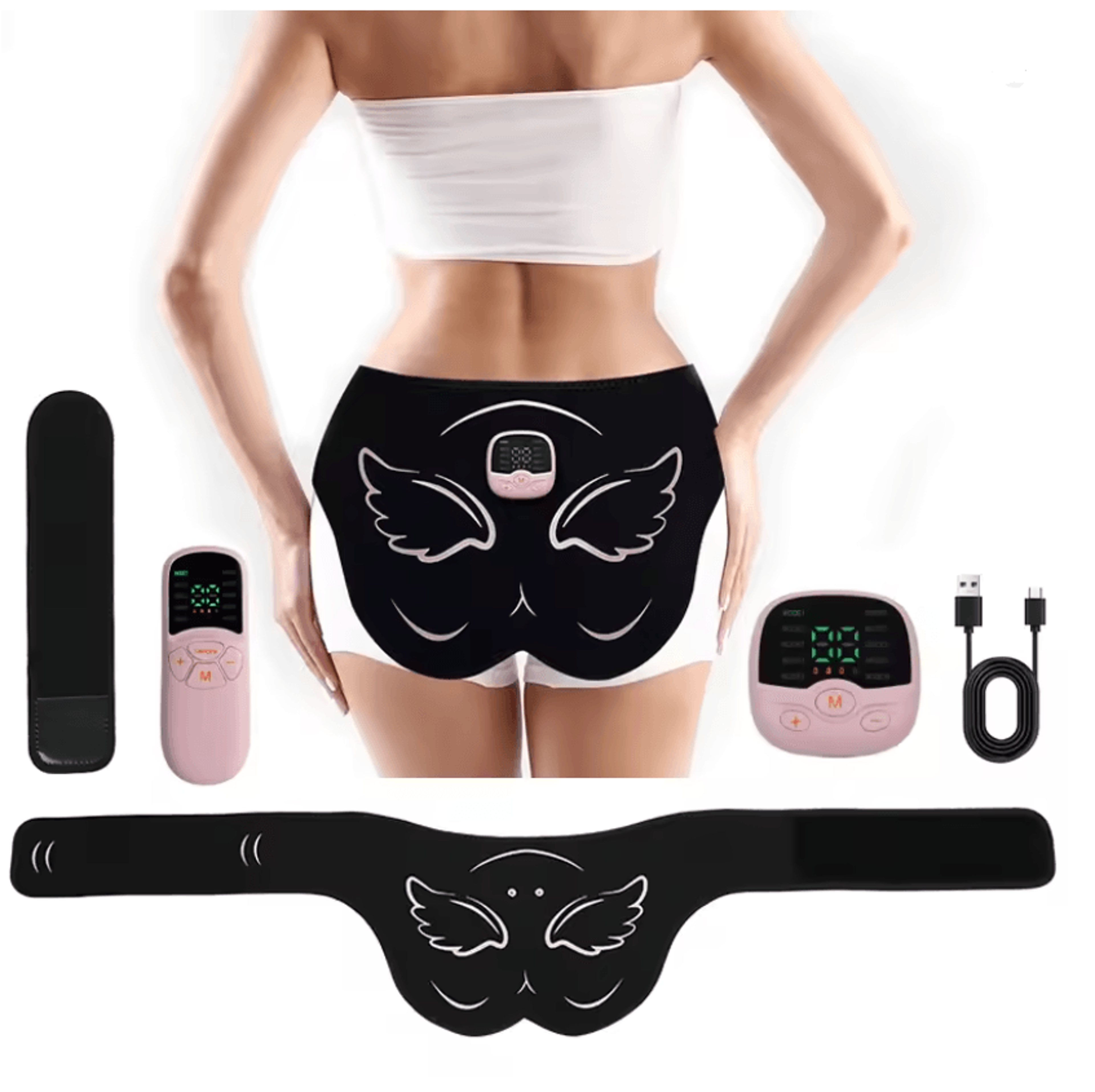 Electric Hip Trainer And Muscle Stimulator With Remote Control For Toning And Lifting 0
