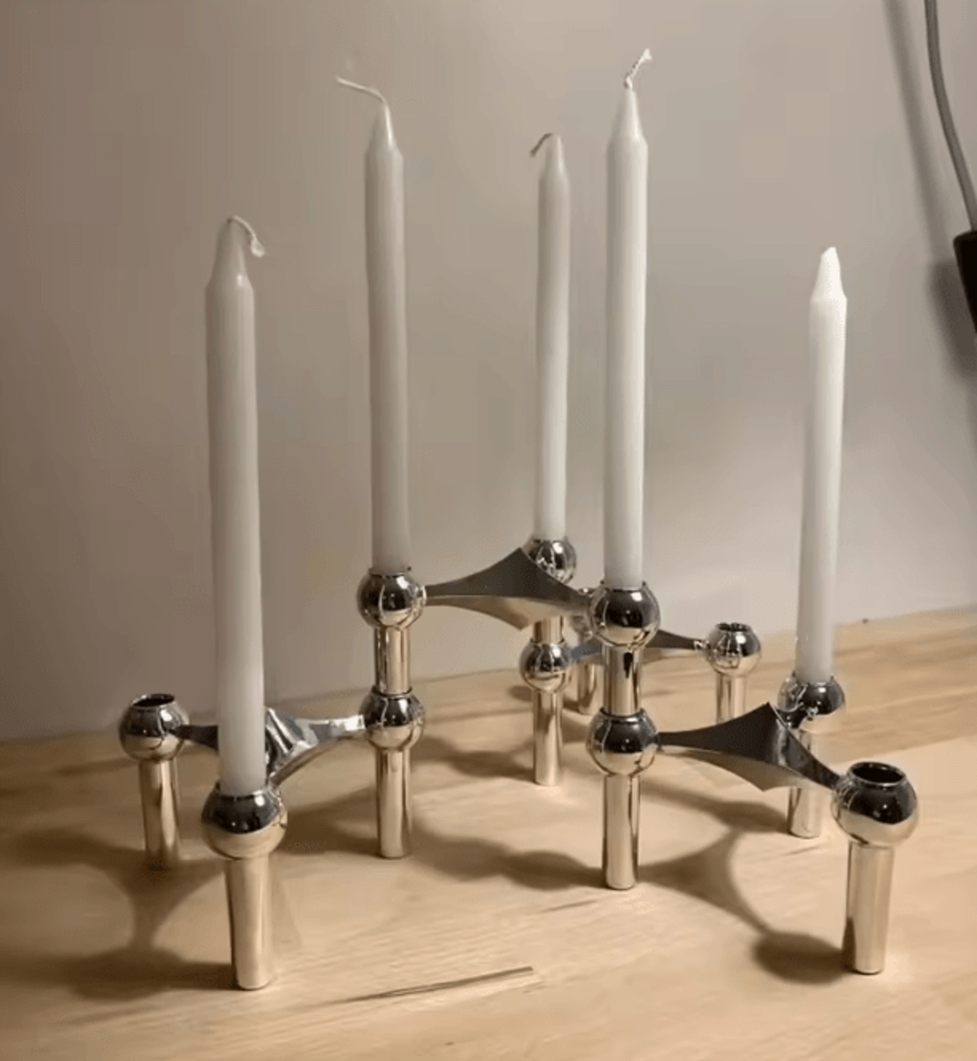 MoleCandle Nordic Metal Candle Holder 0
