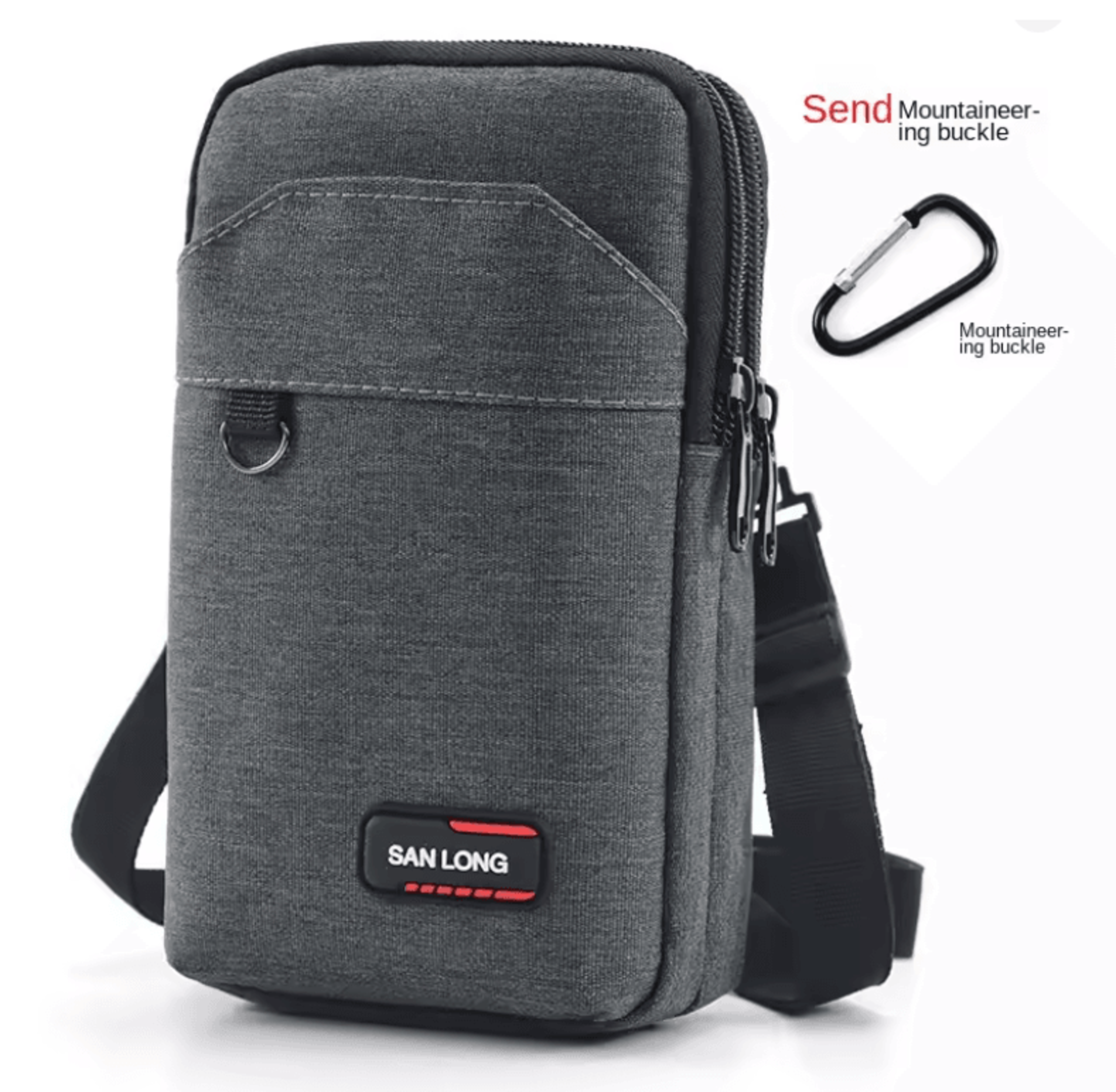 Mens Tactical Waterproof Waist Crossbody Bag 2