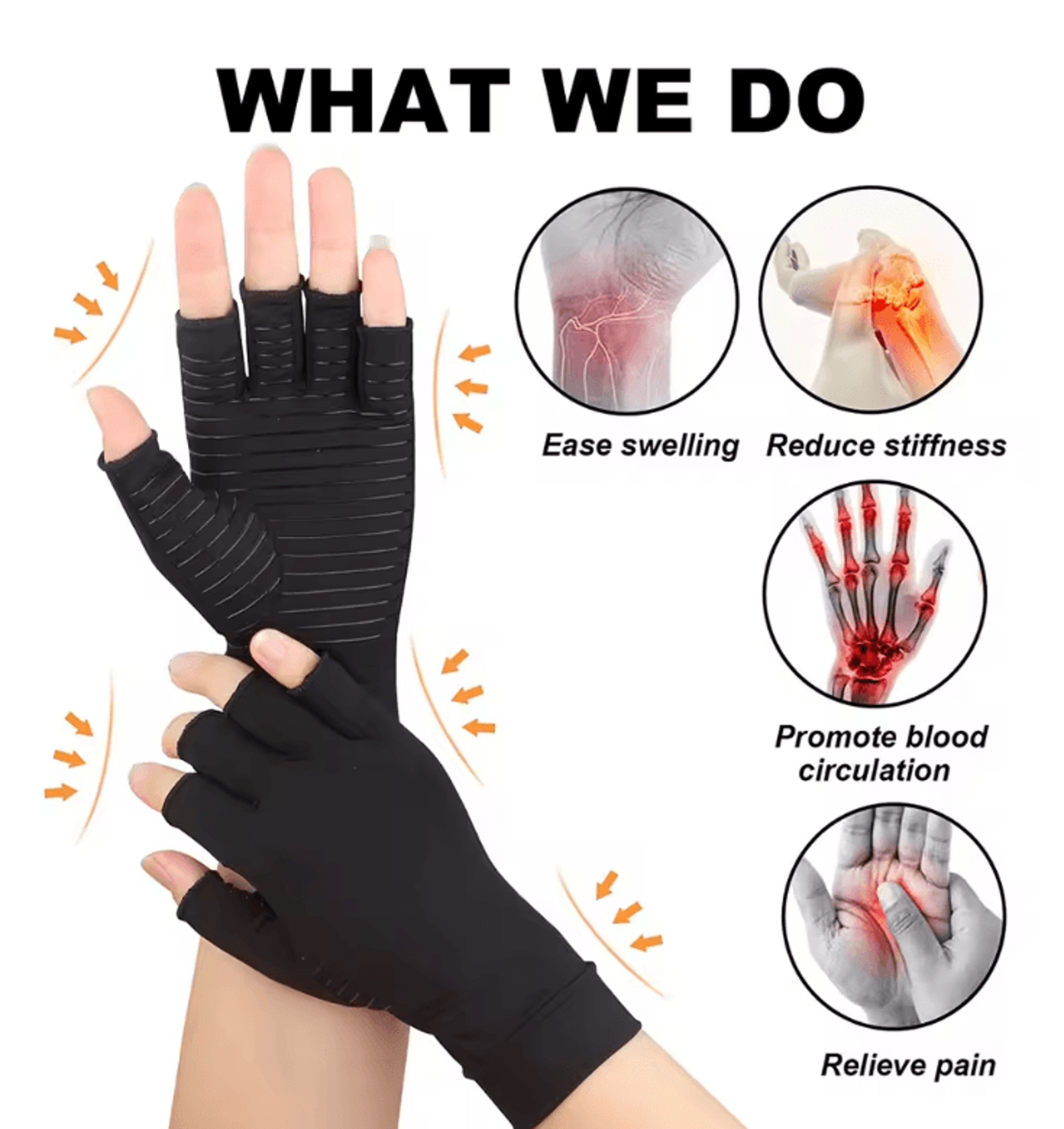 ReliefFlex Copper Compression Gloves For Arthritis And Hand Support 2