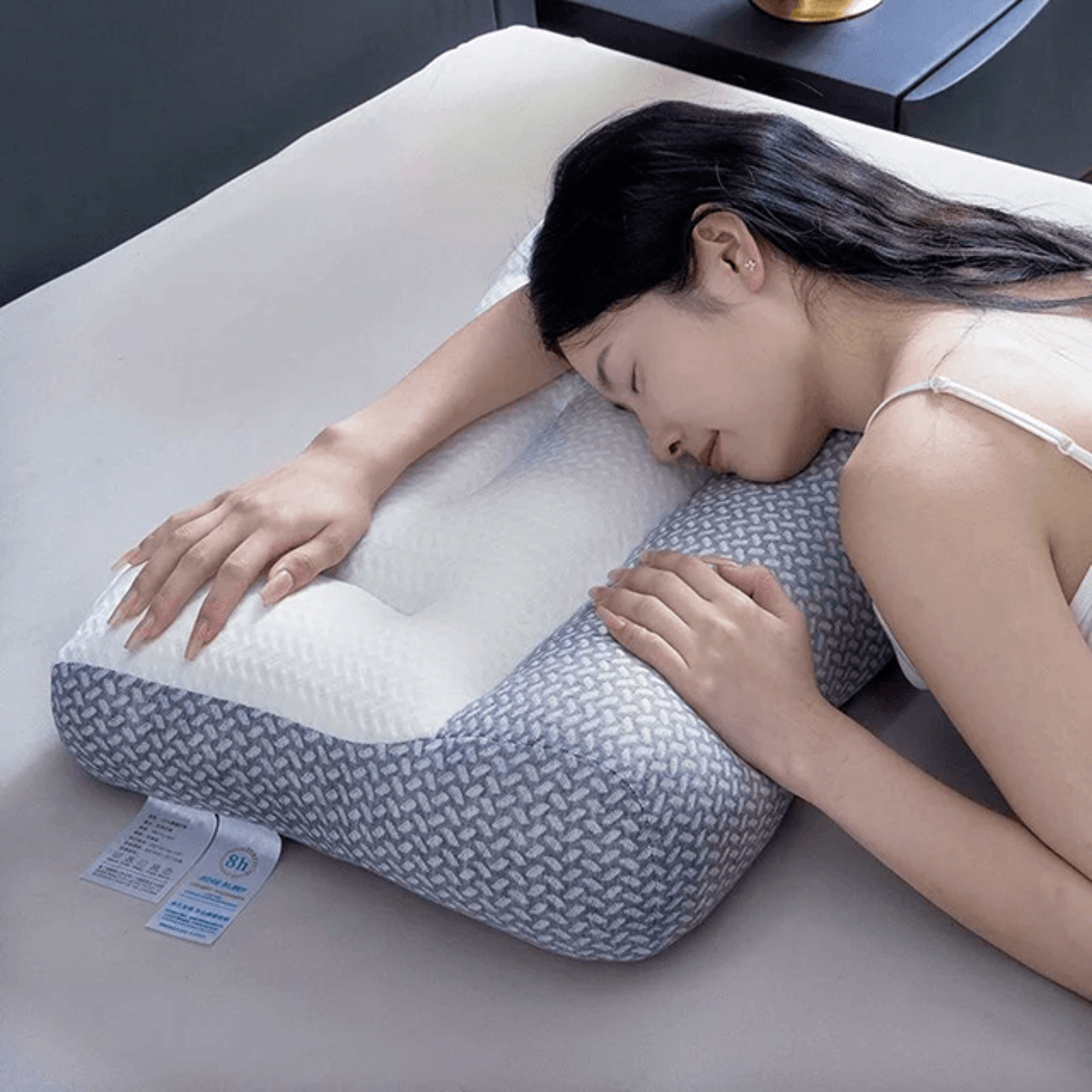 Breathable Knitted Neck Support Pillow For All Season Comfort And Better Sleep 3