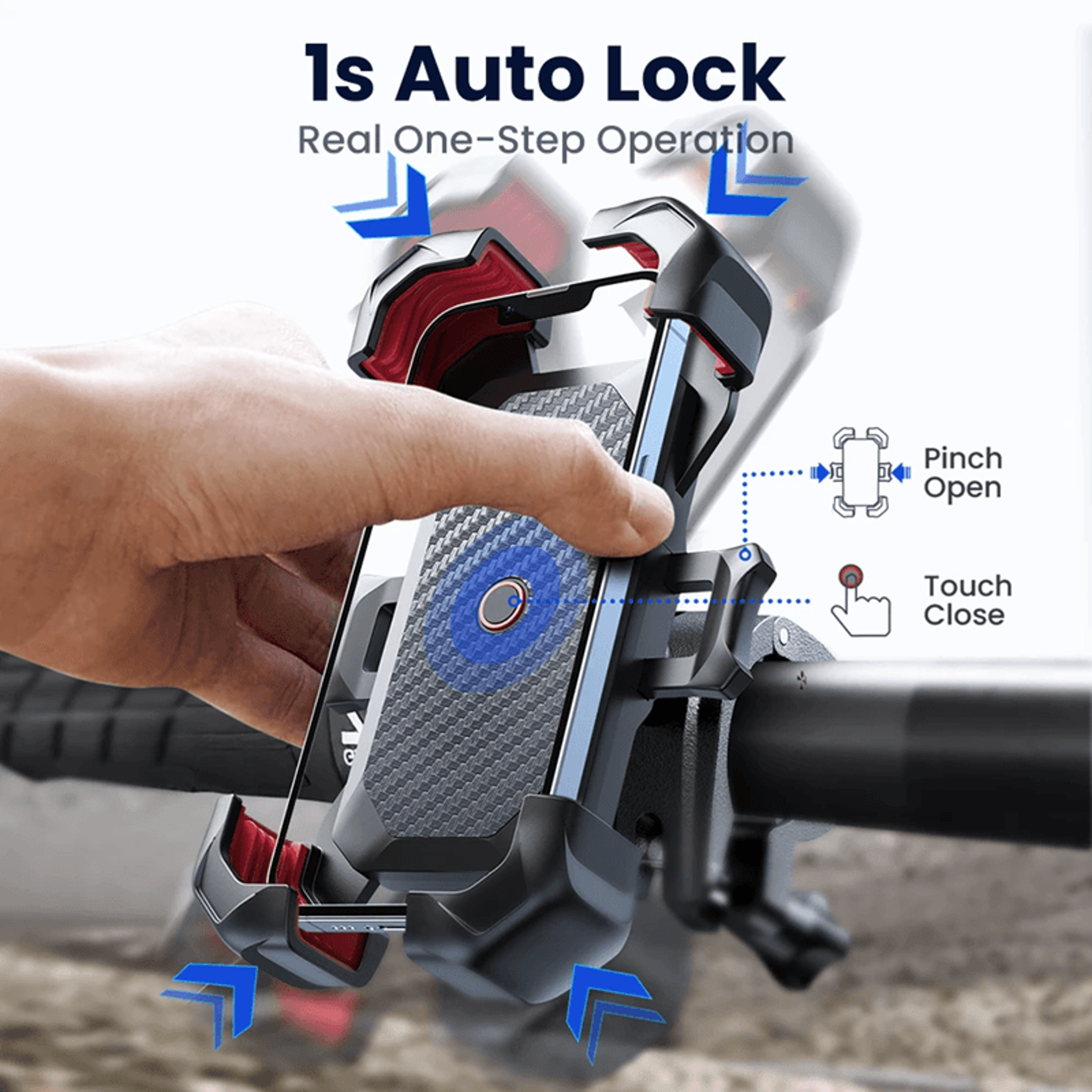 Universal Bike Phone Holder 360 Degree Shockproof Bicycle Mount For Smartphones 2