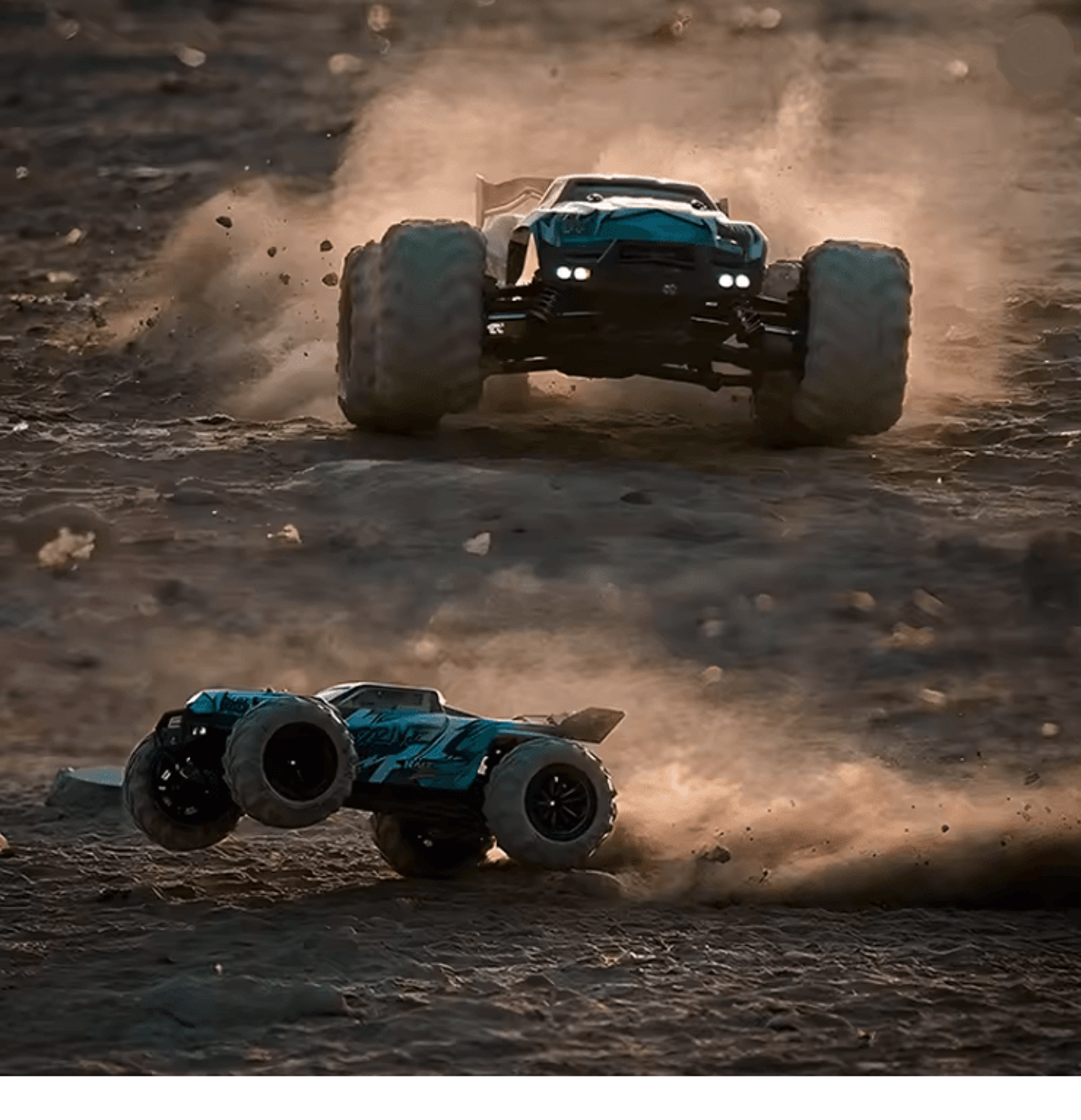 1 To 16 Scale 4WD RC Car With LED Lights High Speed 70KMH Drift Monster Truck 2