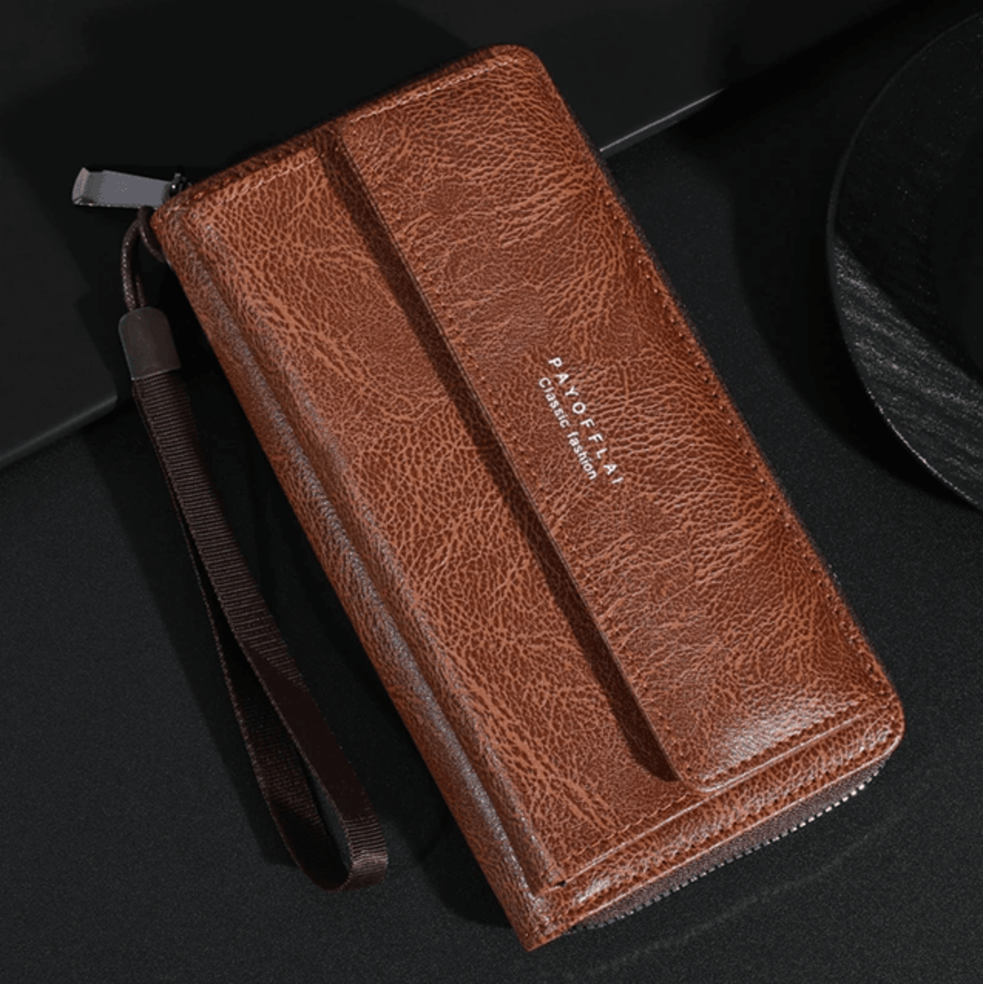 UrbanCraft Mens PU Leather Zipper Wallet And Clutch Bag 5