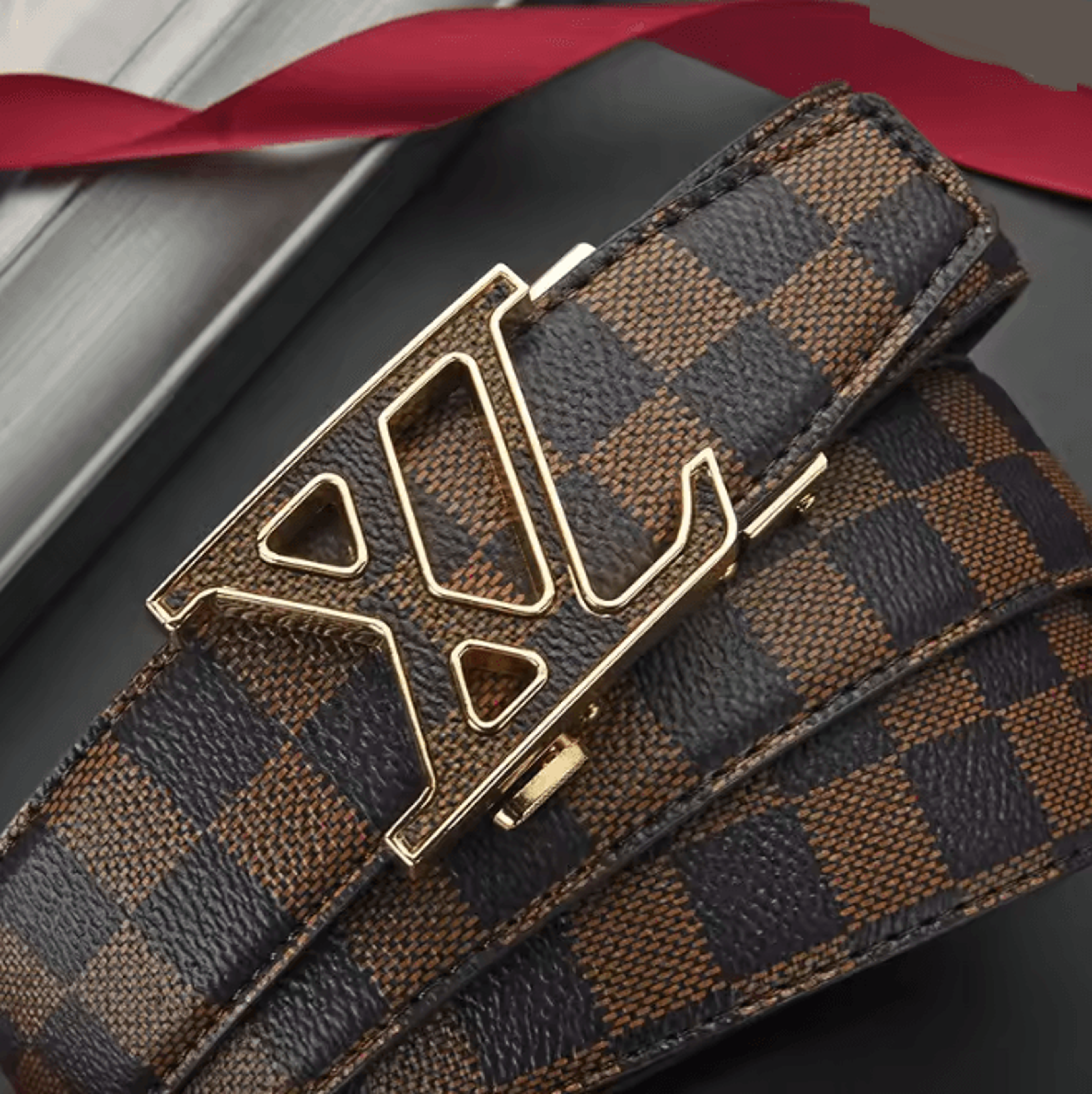 Genuine Leather Automatic Buckle Belt 0