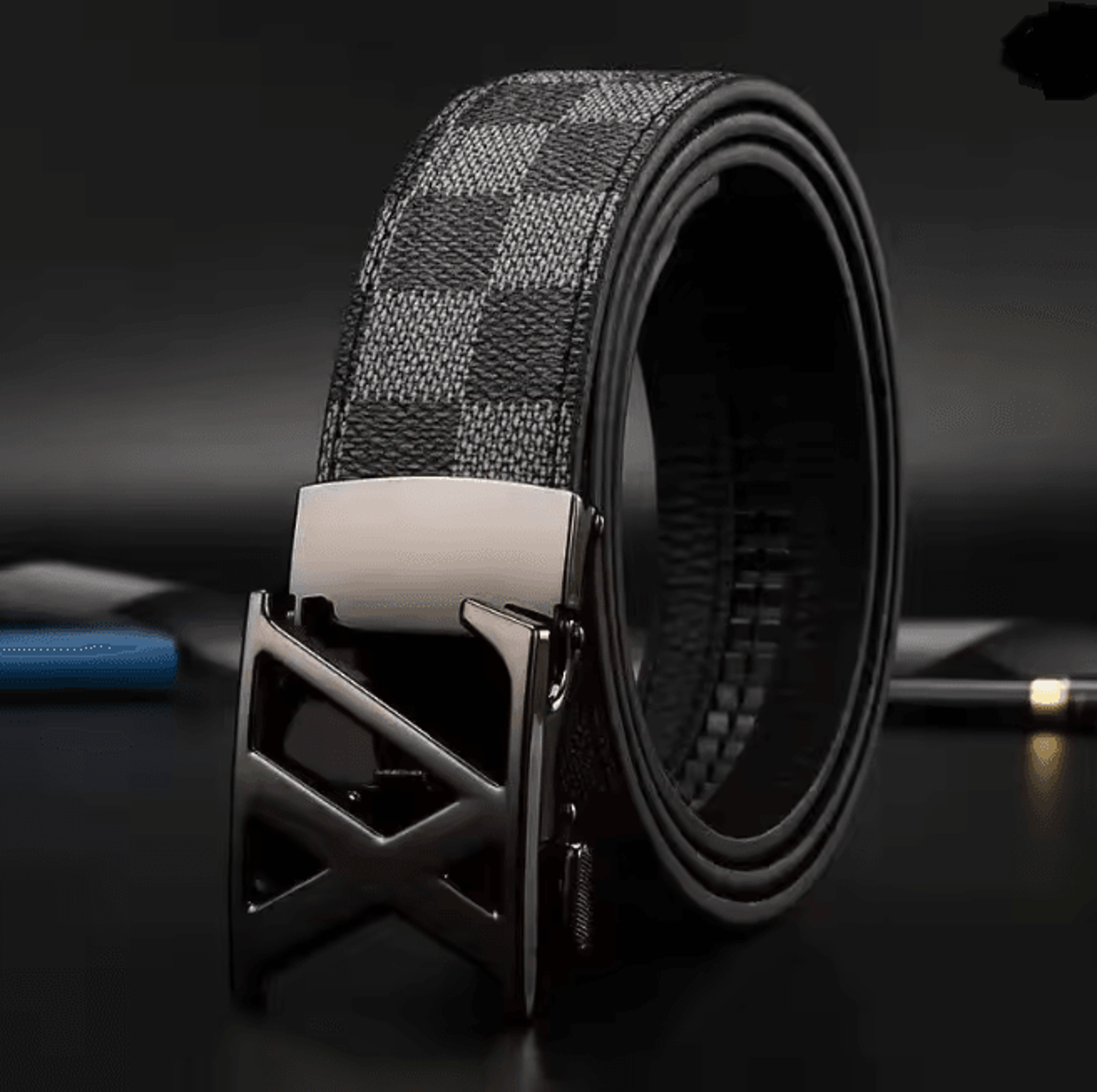 Genuine Leather Automatic Buckle Belt 1