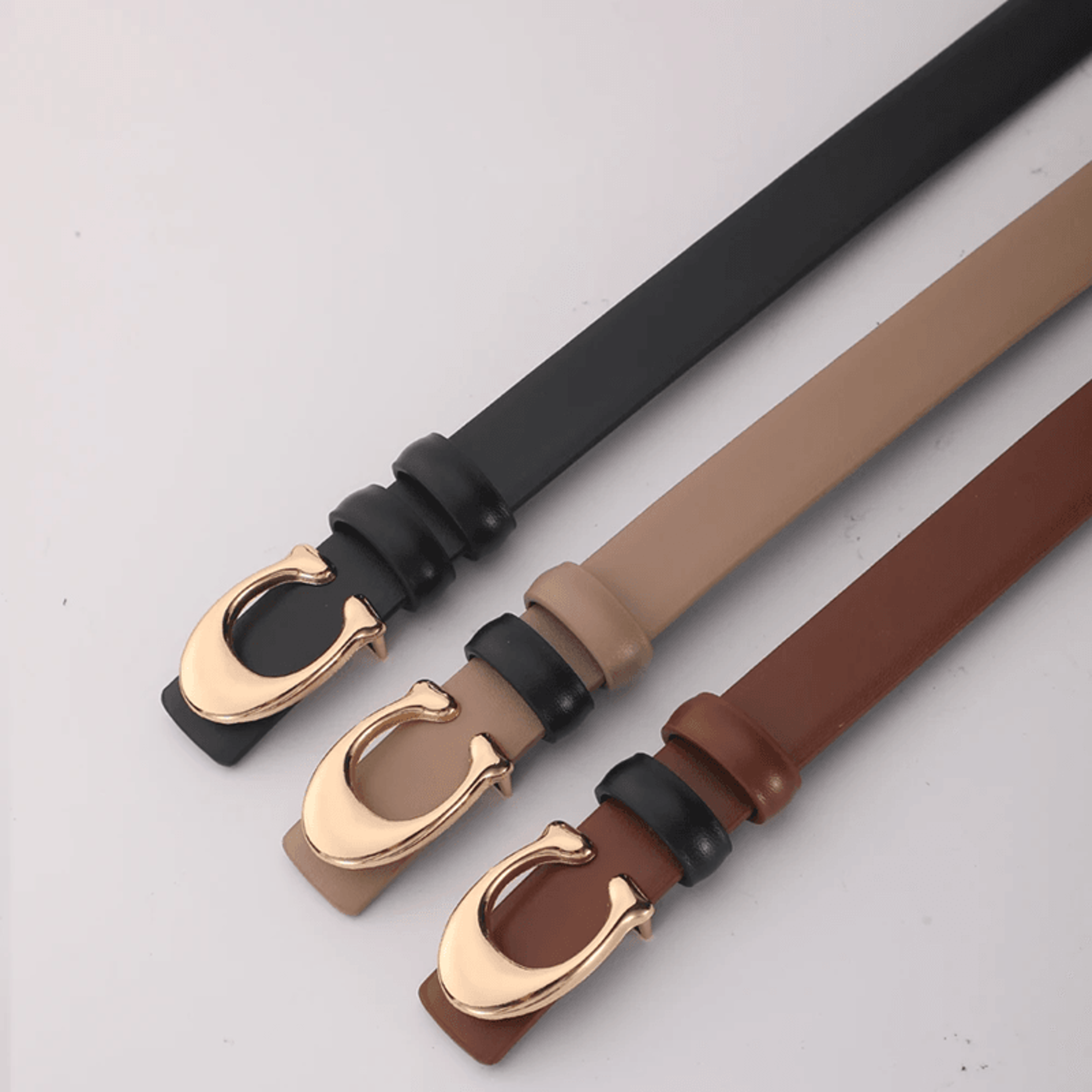 EleganceForm Reversible Womens Fashion Belt With C Buckle 0