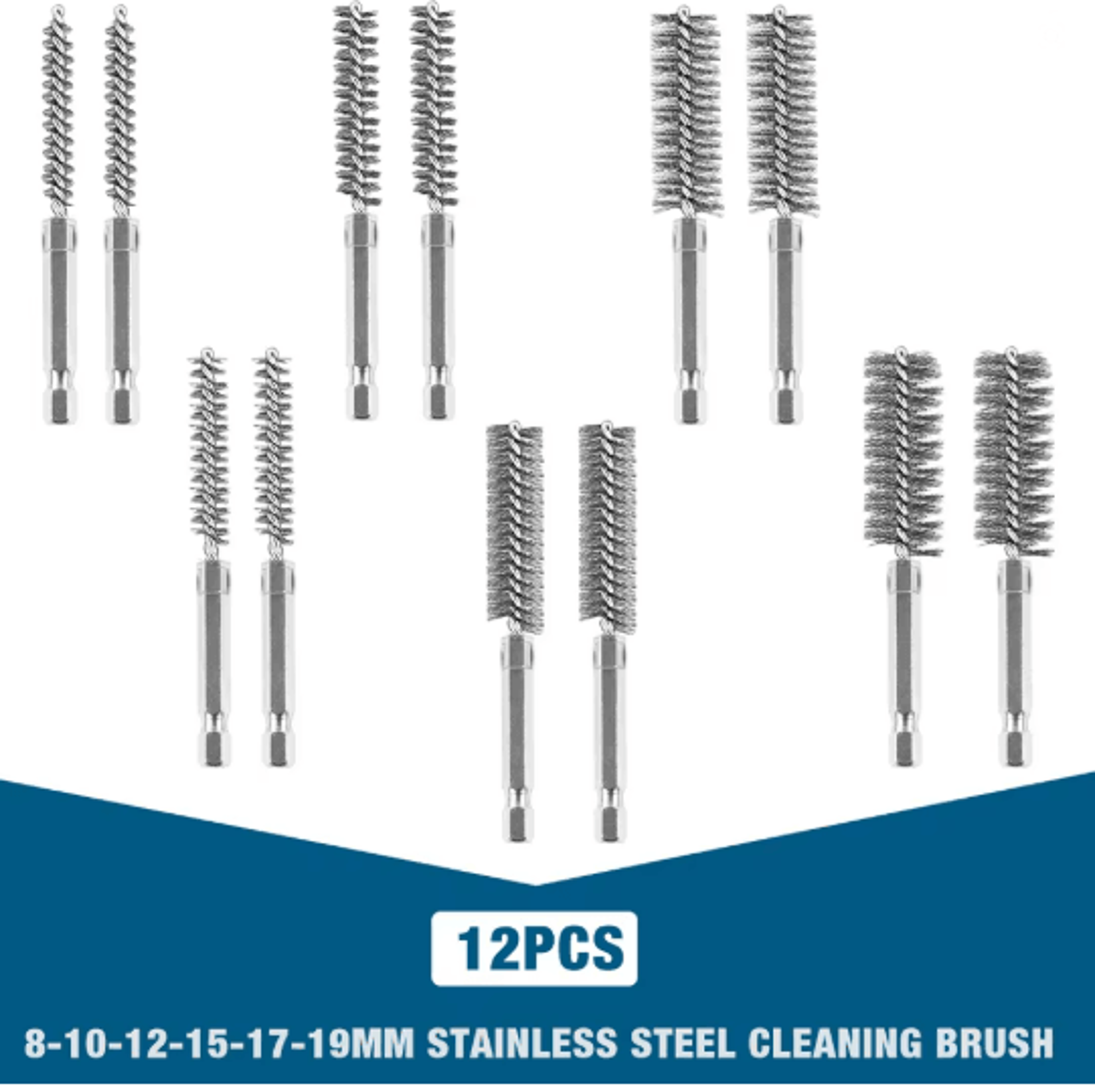 ProSteel Wire Brush Drill Cleaning Set 5