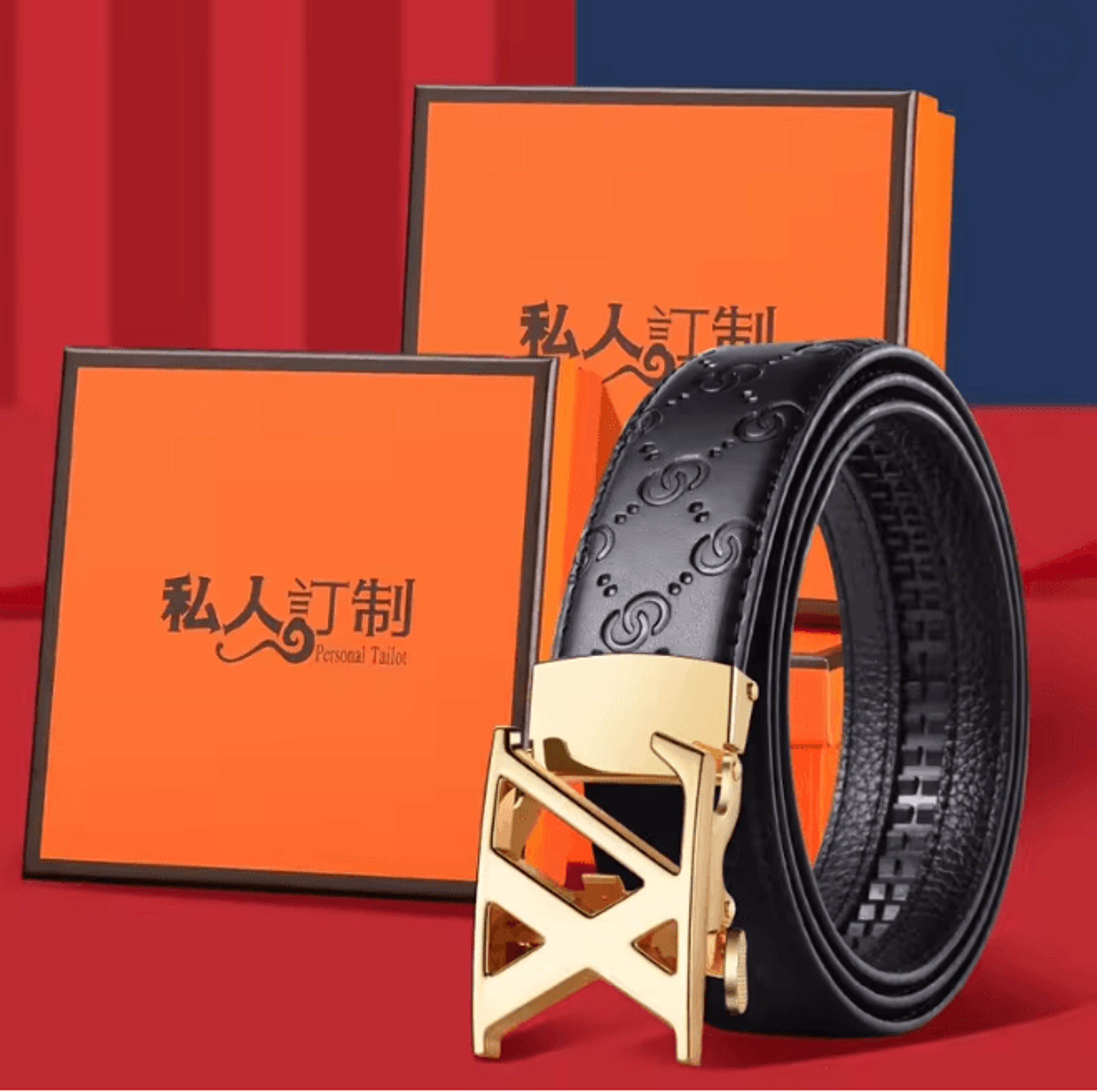 Mens Premium Leather Business Belt 3