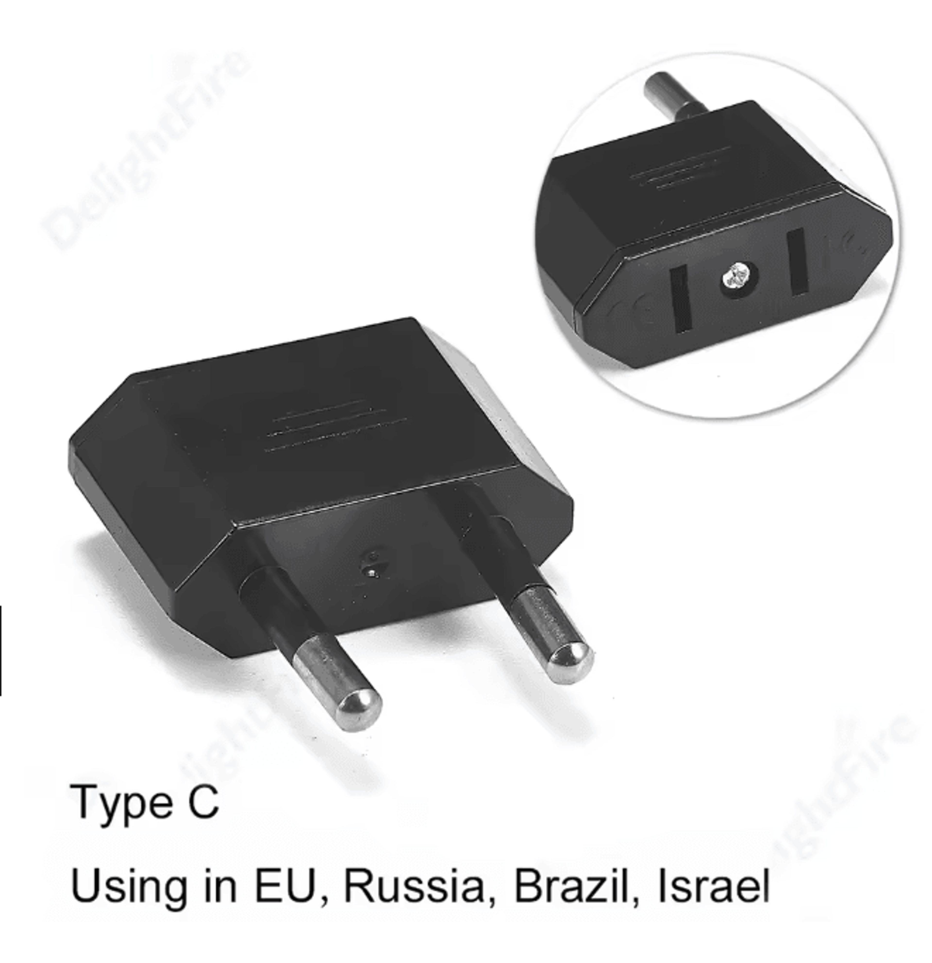 US To EU Travel Plug Adapter 5