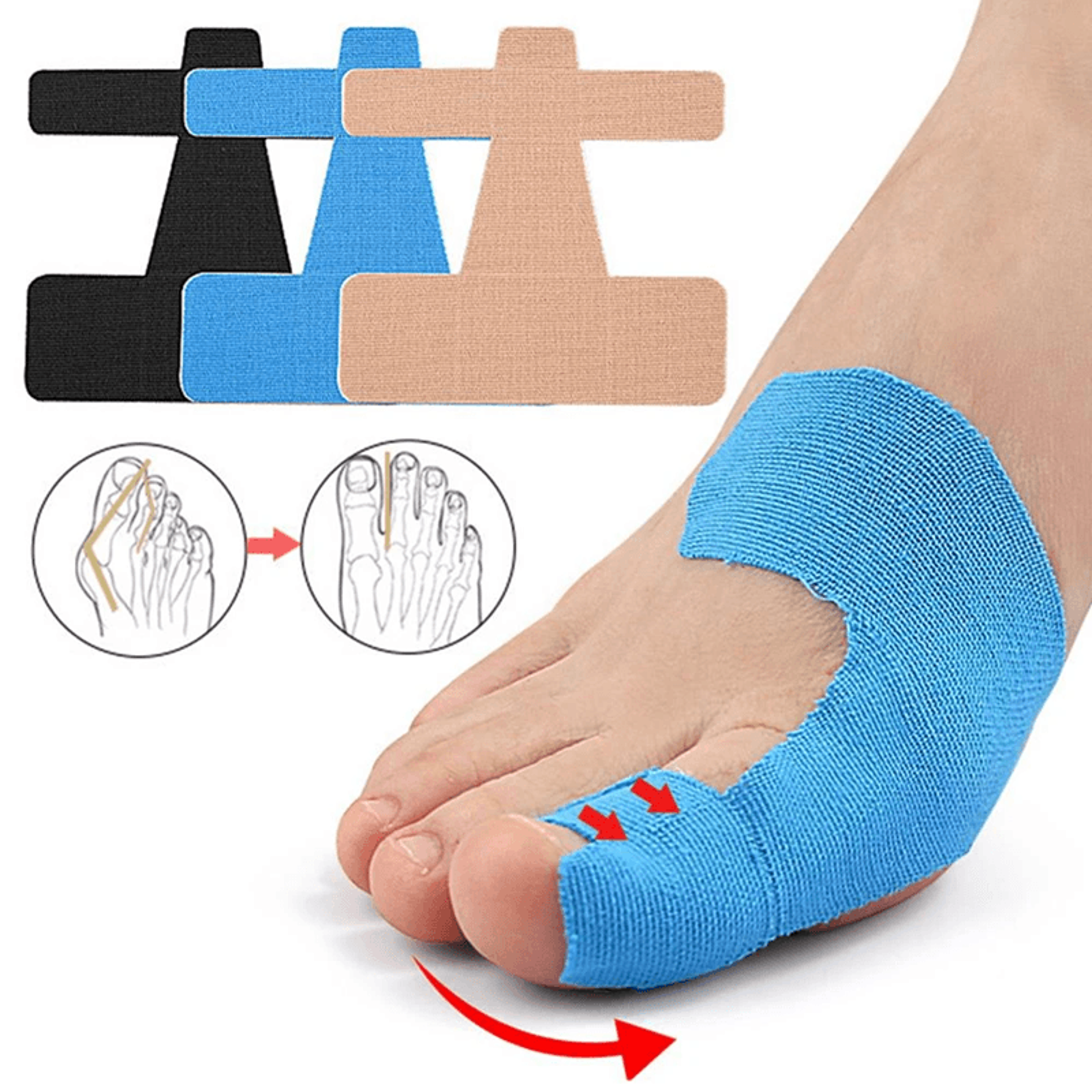 Bunion Corrector Kinesiology Tape For Toe Alignment And Pain Relief 0