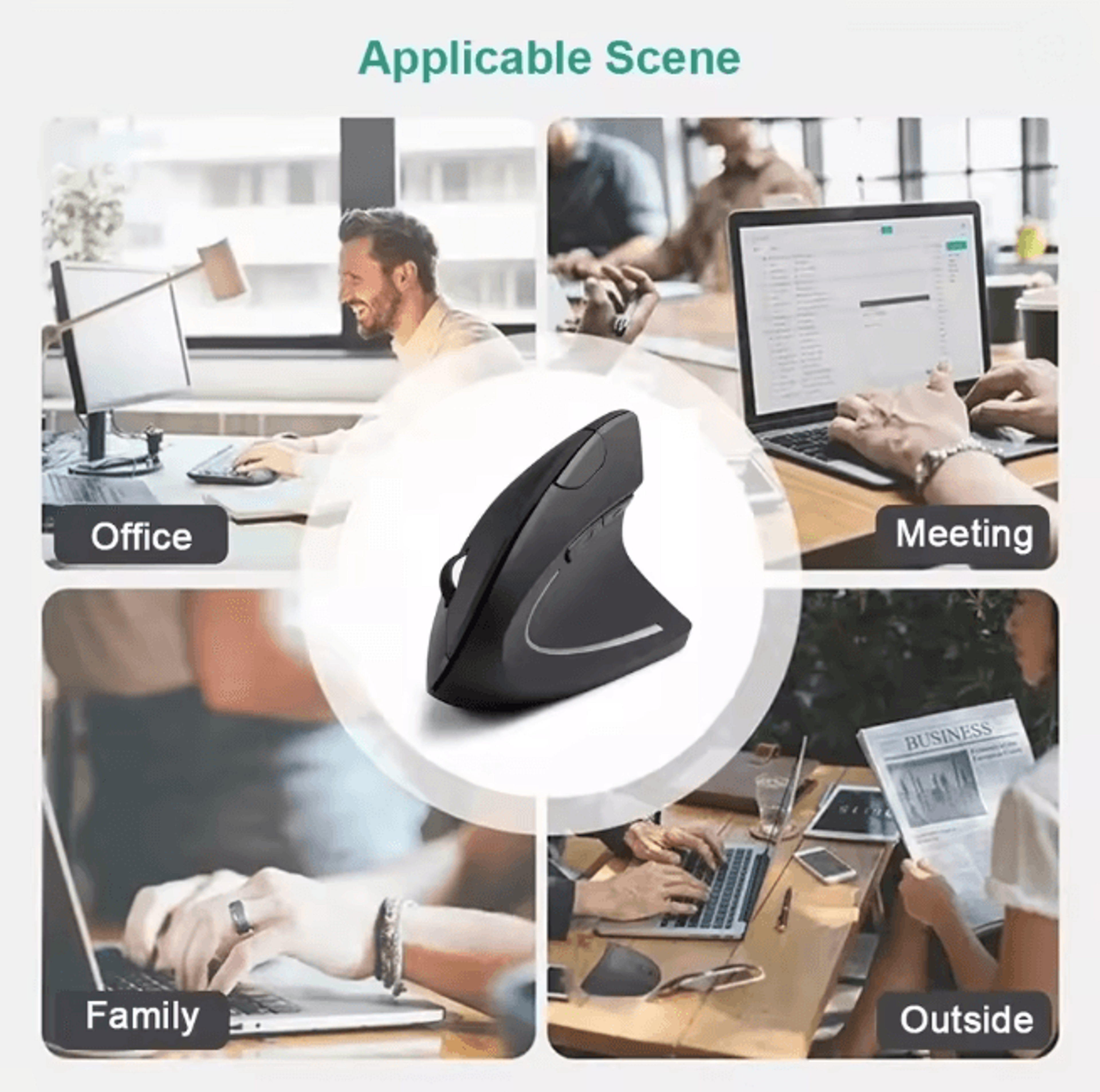 ErgoWave Wireless Vertical Mouse 3