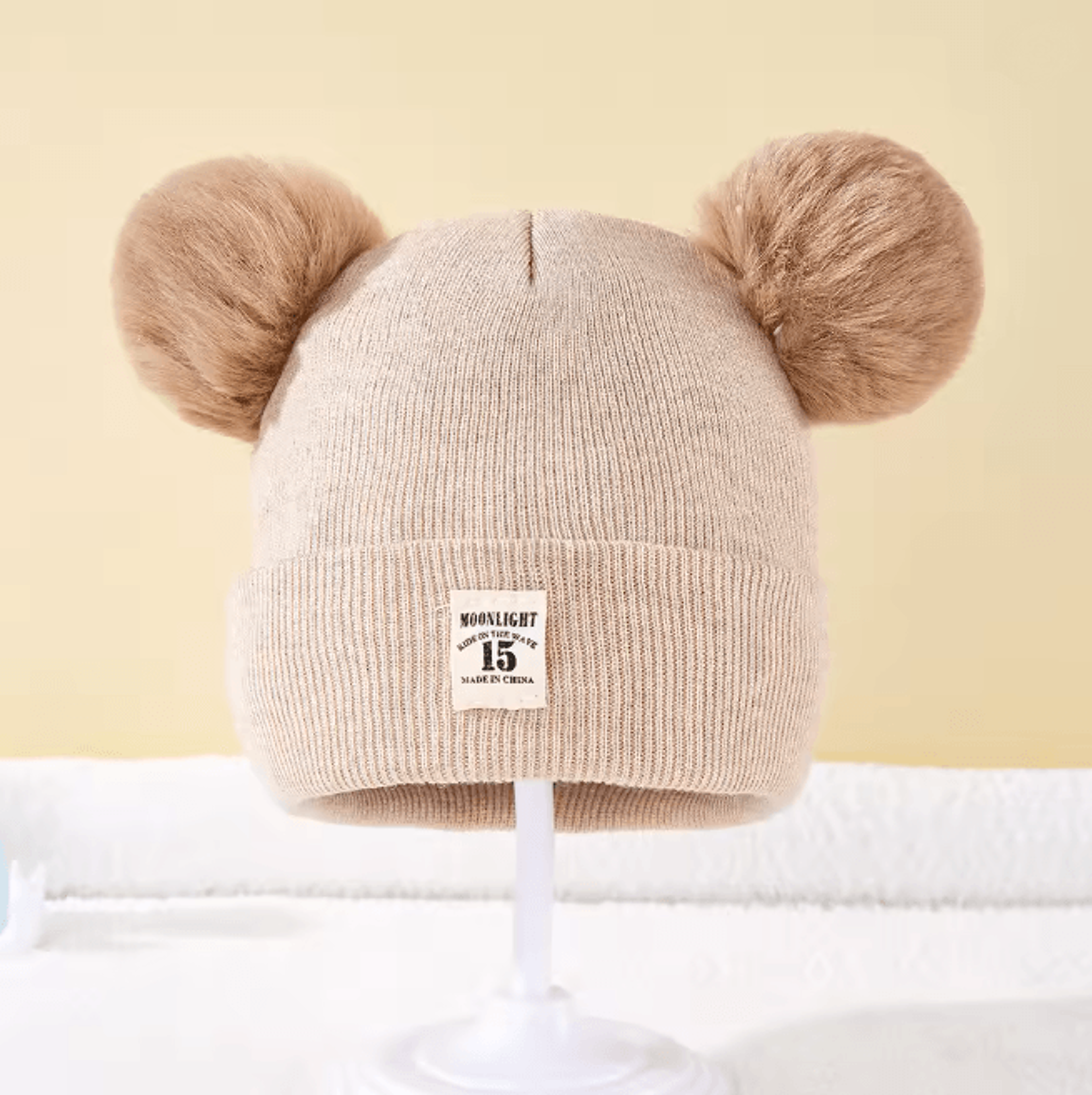 SnugPom Baby Knit Beanie Warm Winter Hat For Boys And Girls 9