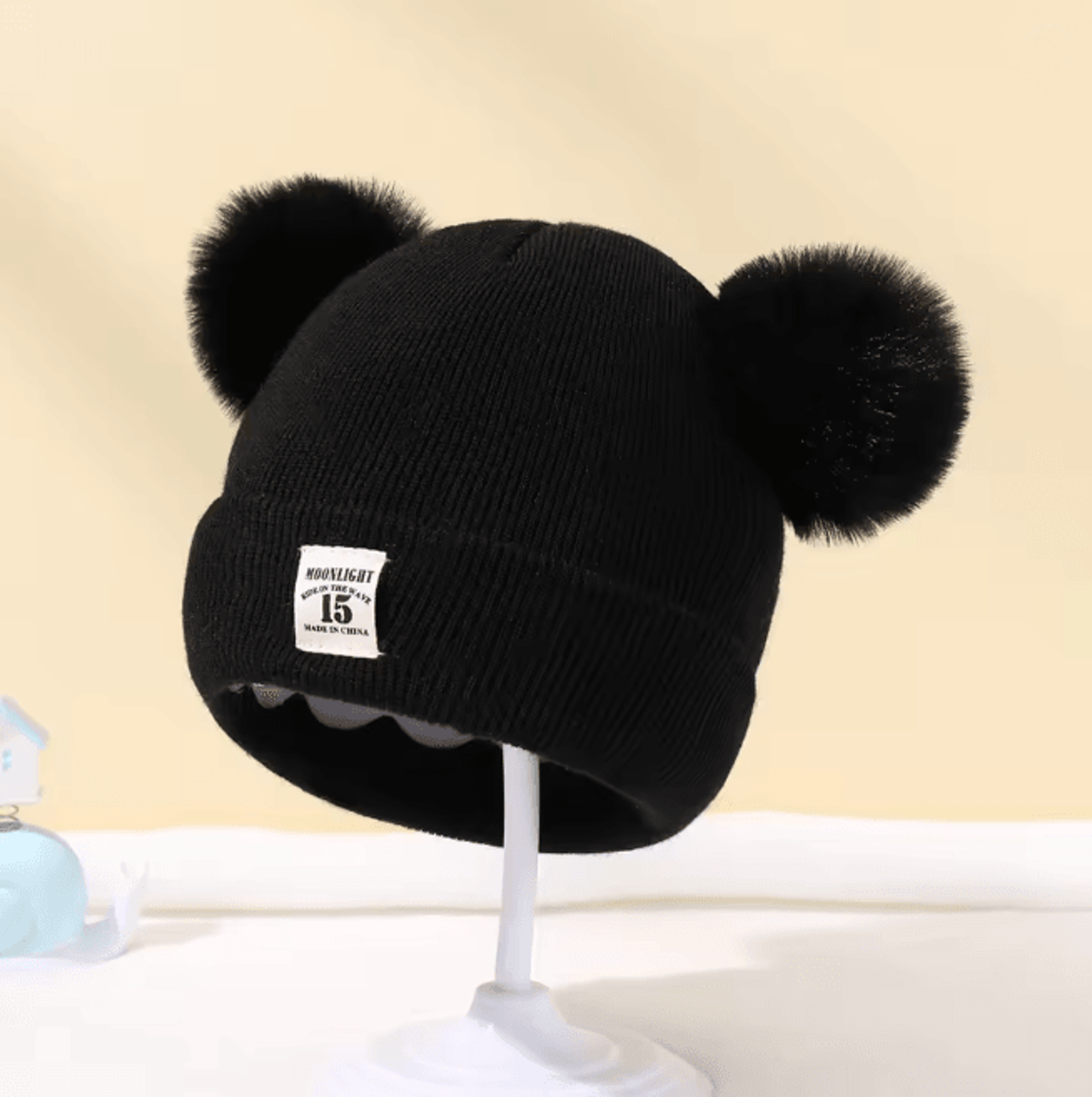 SnugPom Baby Knit Beanie Warm Winter Hat For Boys And Girls 1