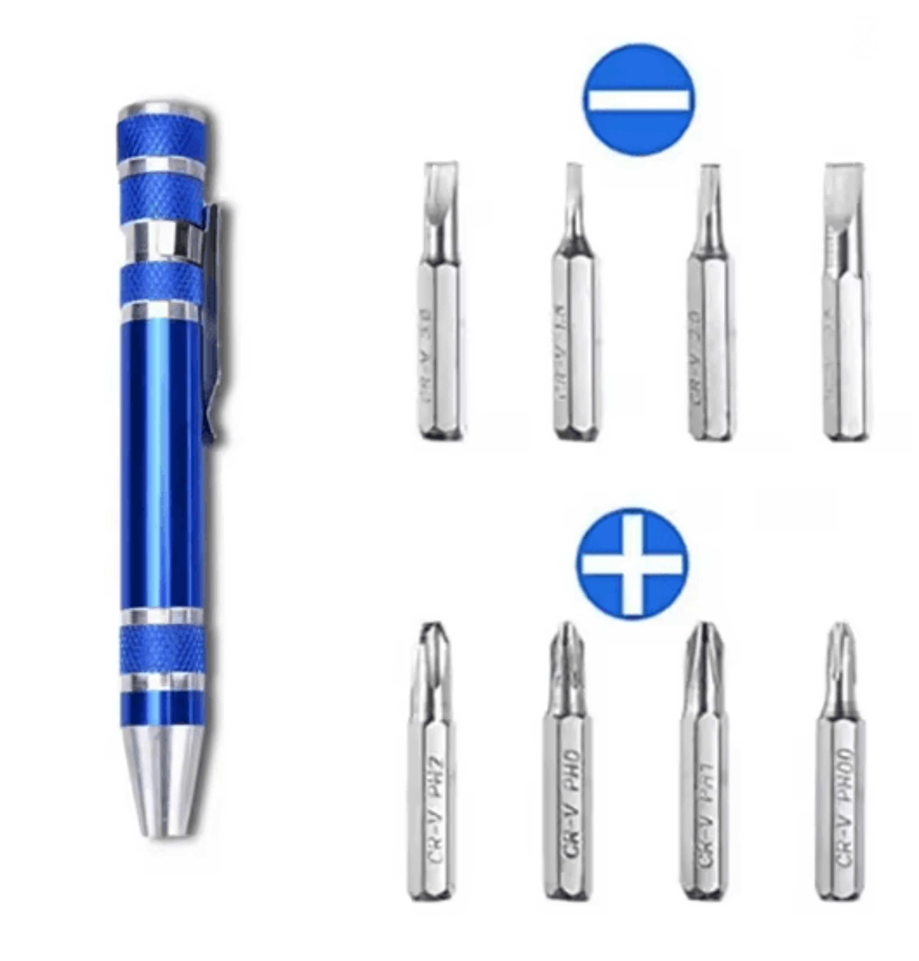 8 In 1 Pen Screwdriver Multitool Portable Magnetic Mini Repair Tool 4