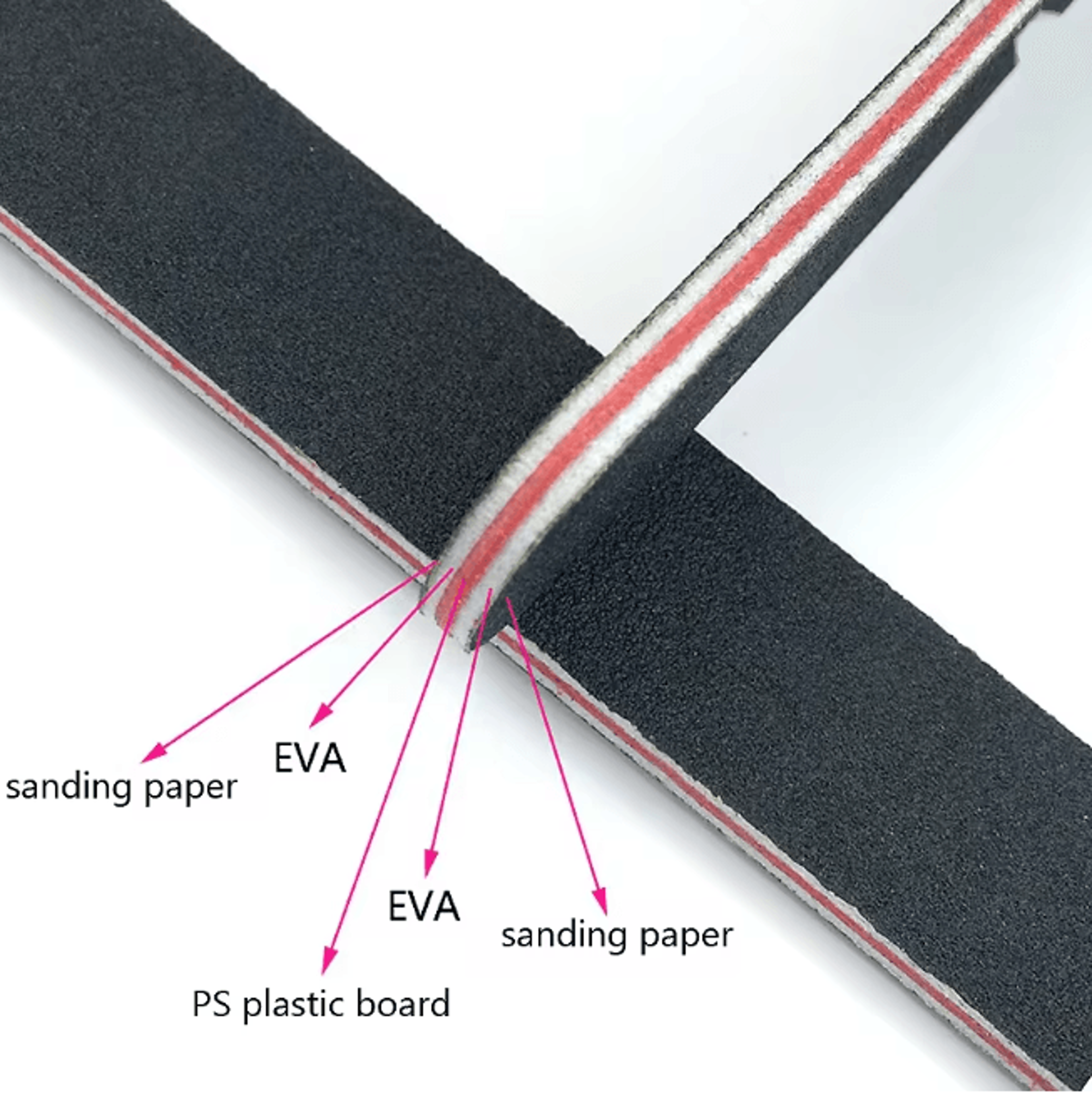 Emery Board Nail File Set Straight Sandpaper Files 5 Piece 1