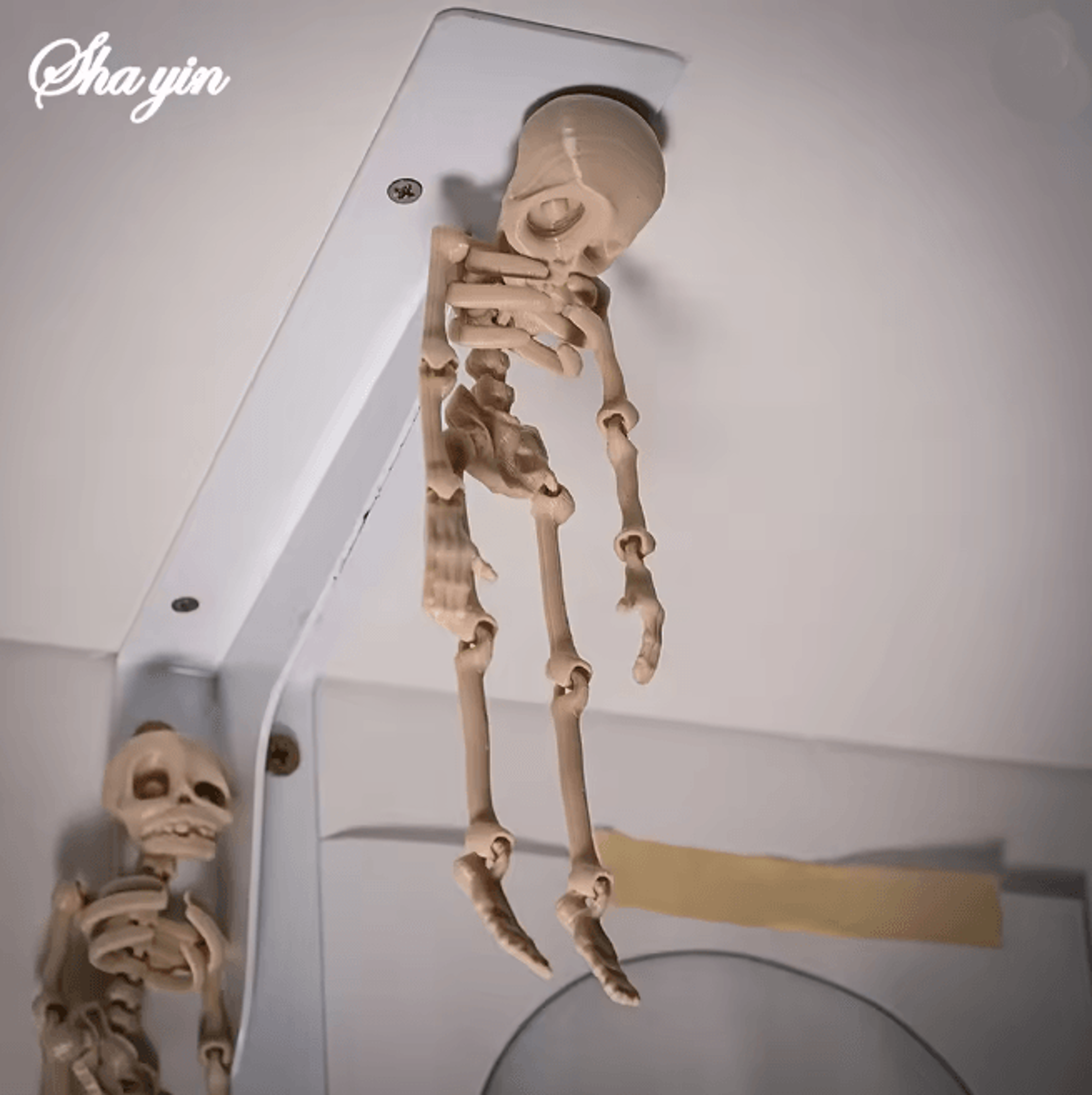 Magnetic Poseable Skull Fridge Magnet Funny Kitchen Decor 3