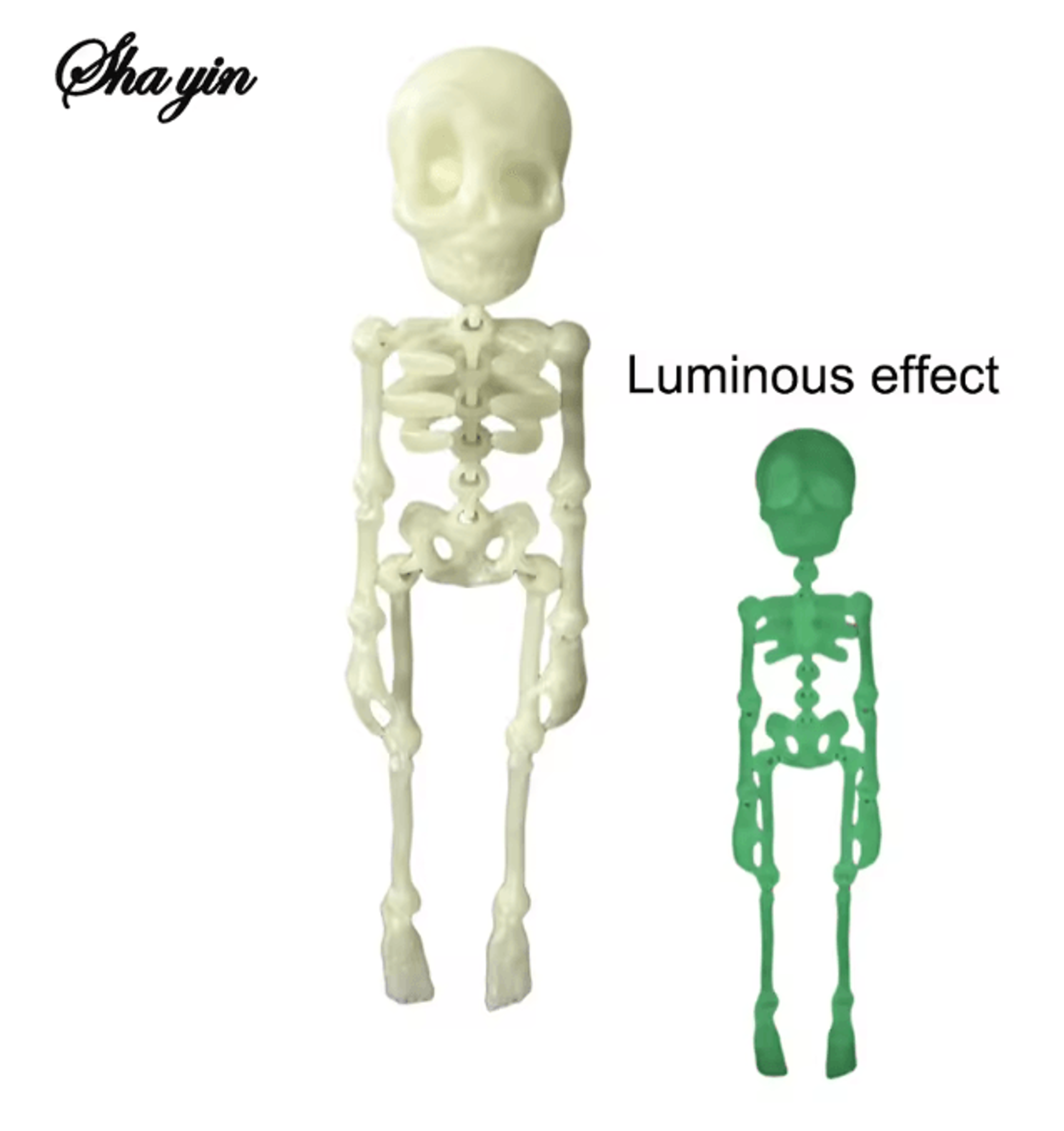Magnetic Poseable Skull Fridge Magnet Funny Kitchen Decor 4