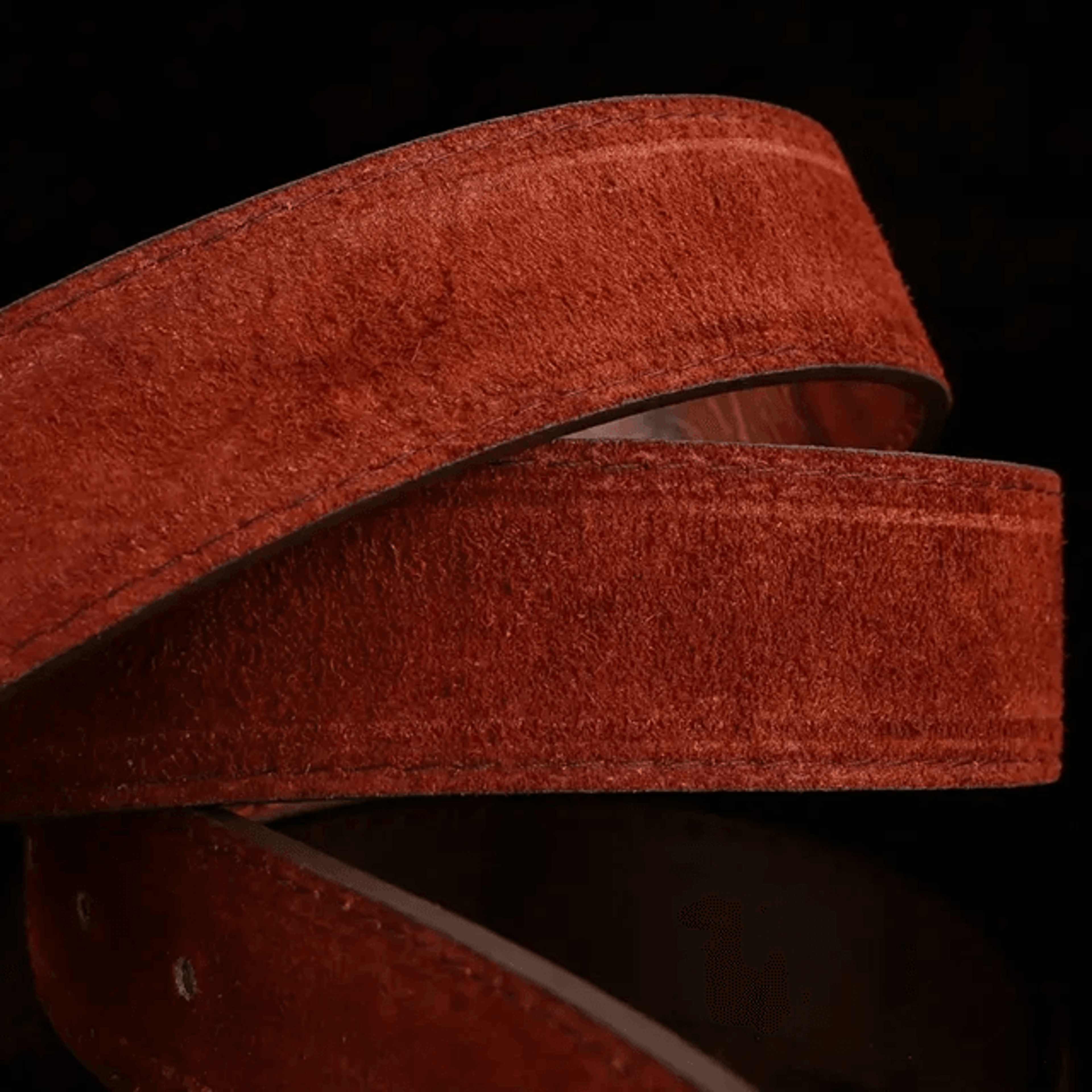 Mens Business Casual Leather Belt Smooth Buckle 1