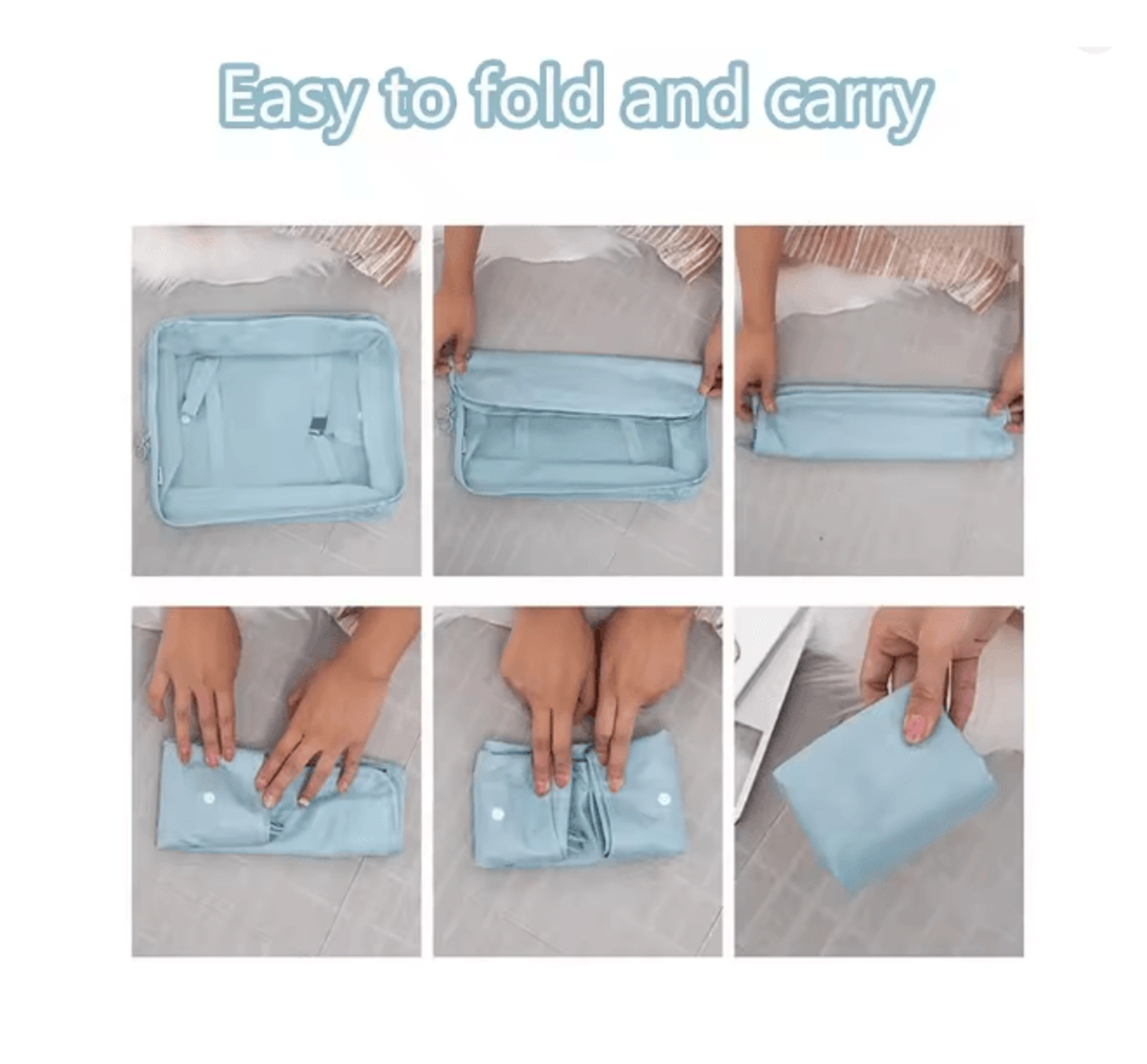 6 Piece Travel Packing Cubes Luggage Organizer Set 3