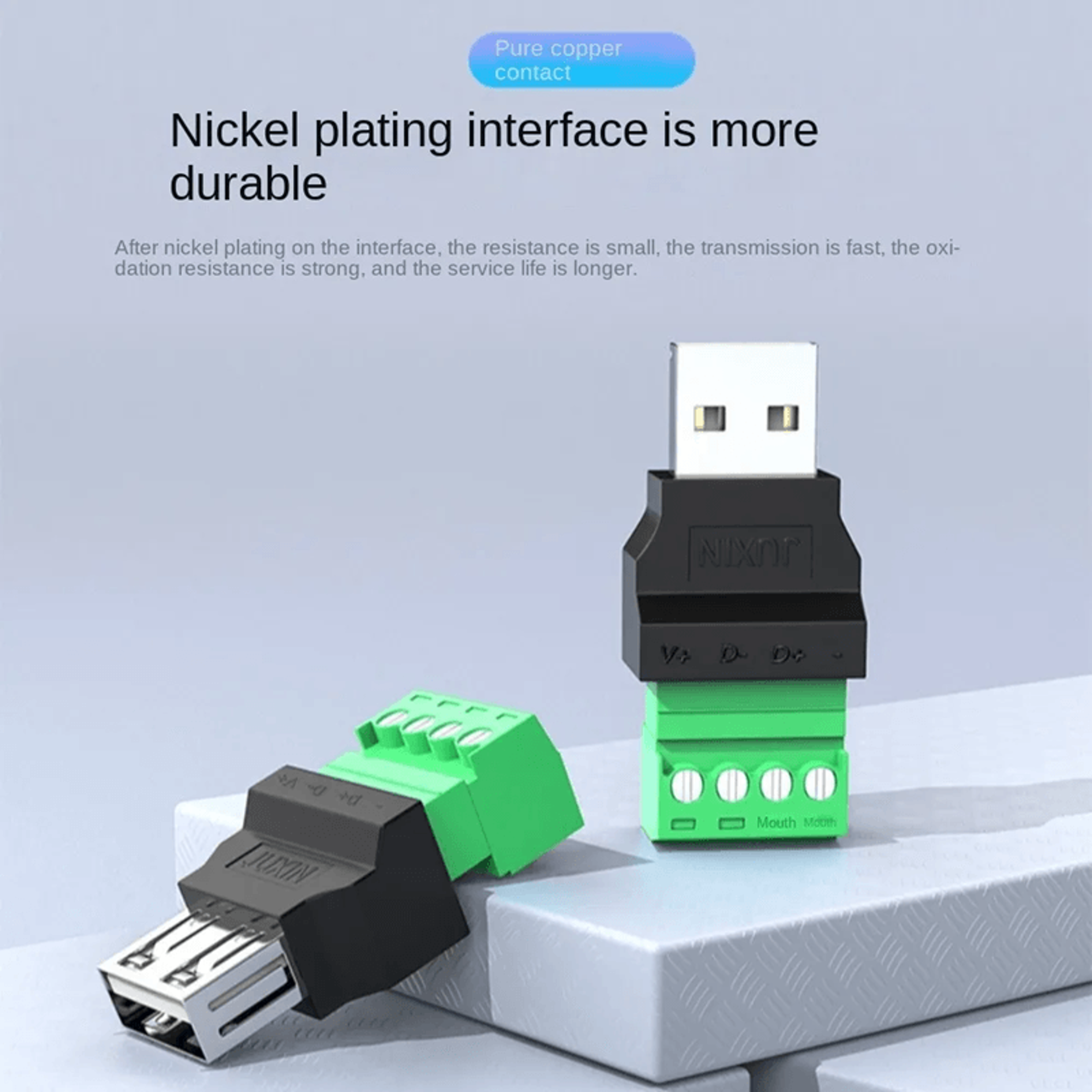 USB Type A Terminal Adapter Connector USB 20 Male Female Plug 1