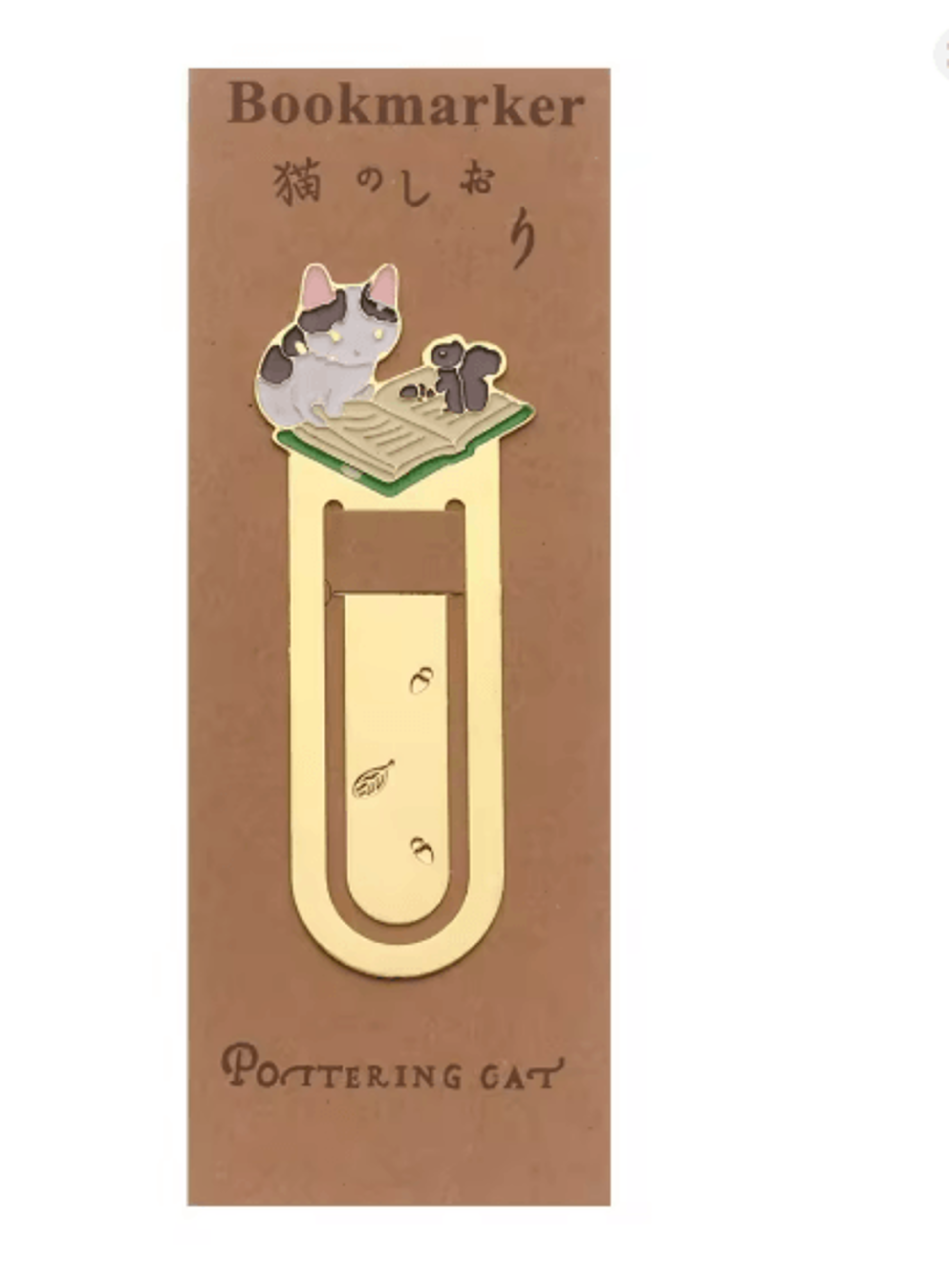 Gold Plated Cat Bookmark Folder Clip Cute Reading Label 13