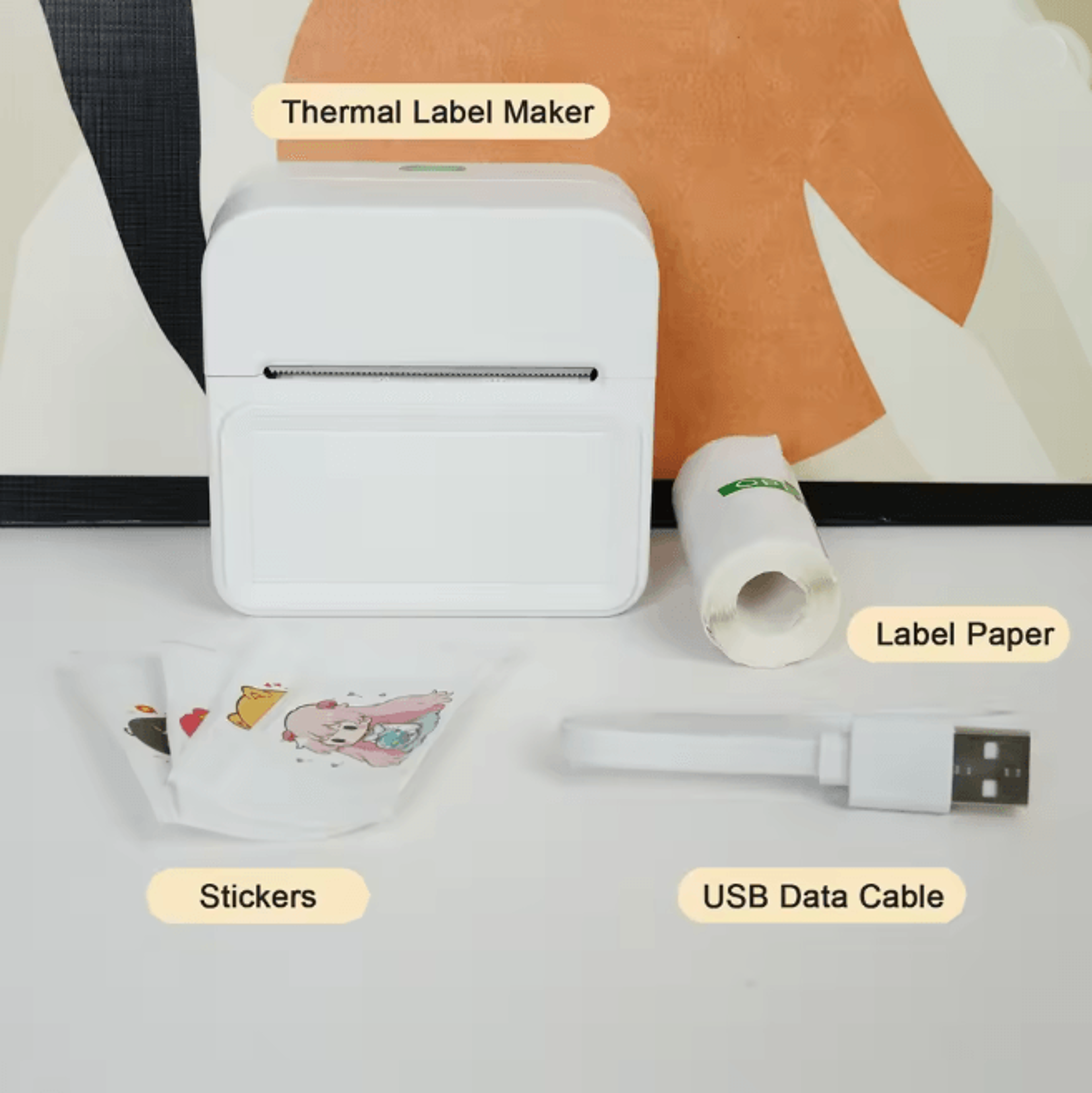 Portable Bluetooth Label Maker Inkless Thermal Pocket Printer 3