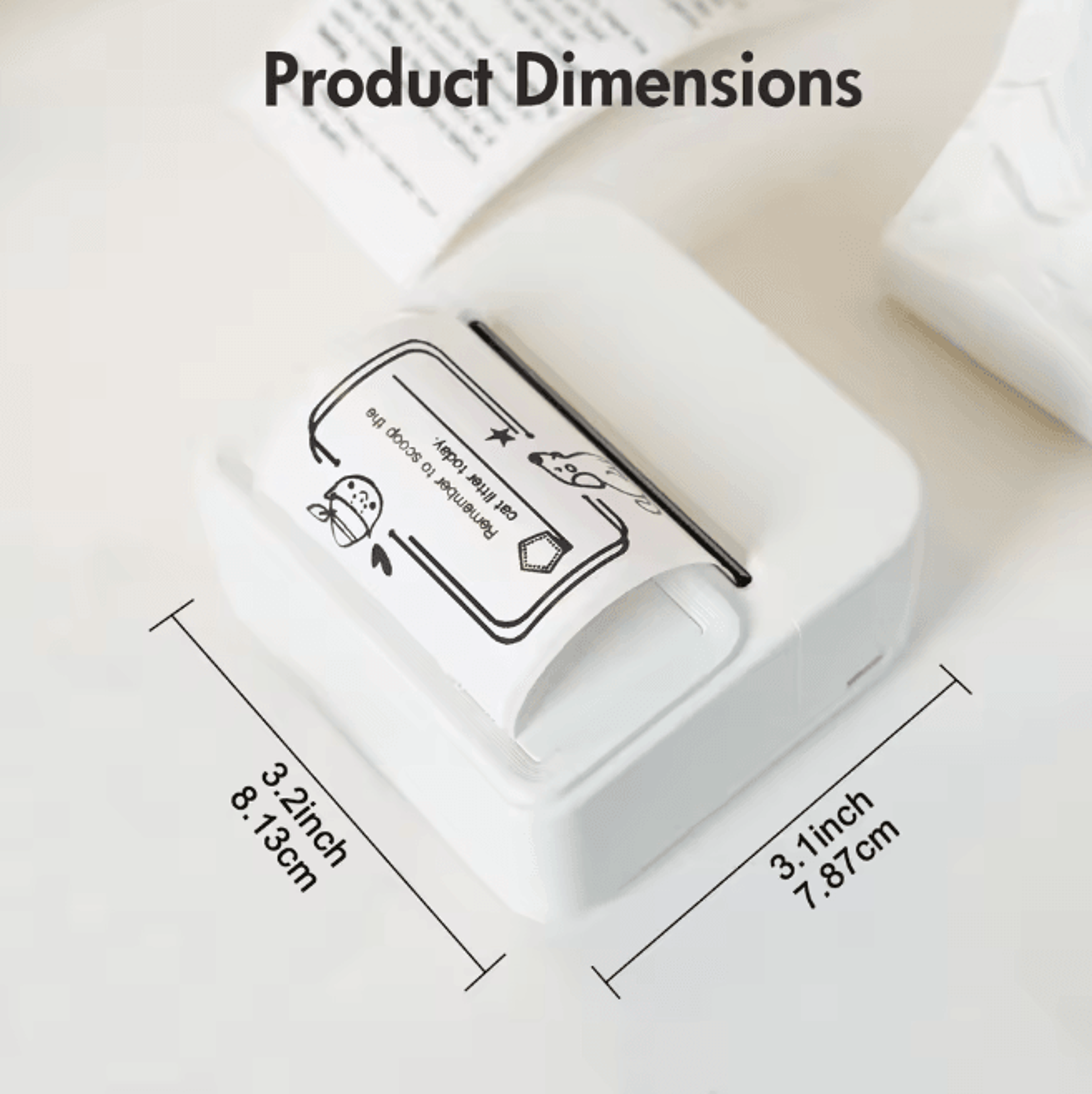 Portable Bluetooth Label Maker Inkless Thermal Pocket Printer 4