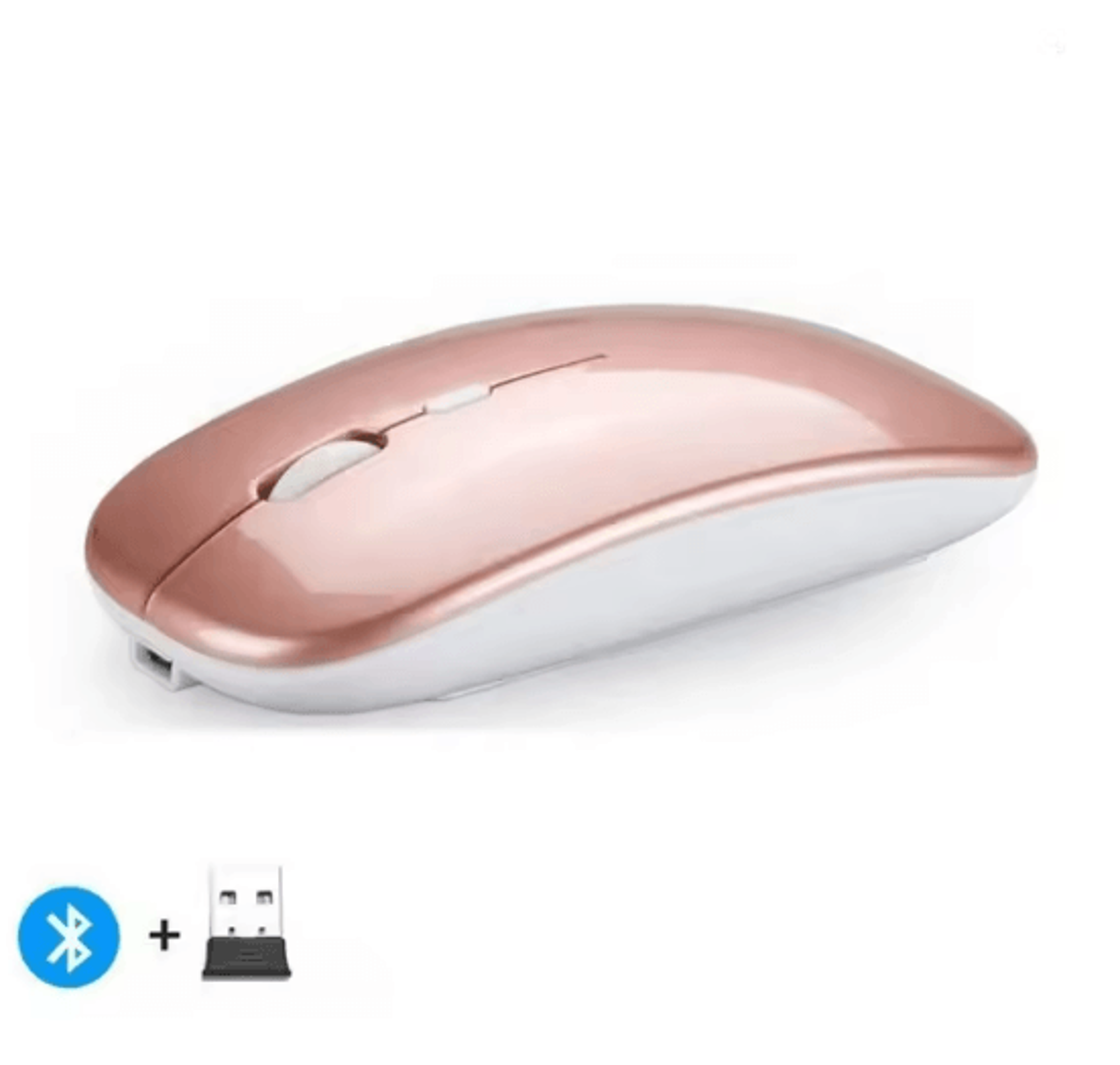 Silent Dual Mode Rechargeable Wireless Mouse For Laptop And PC 2