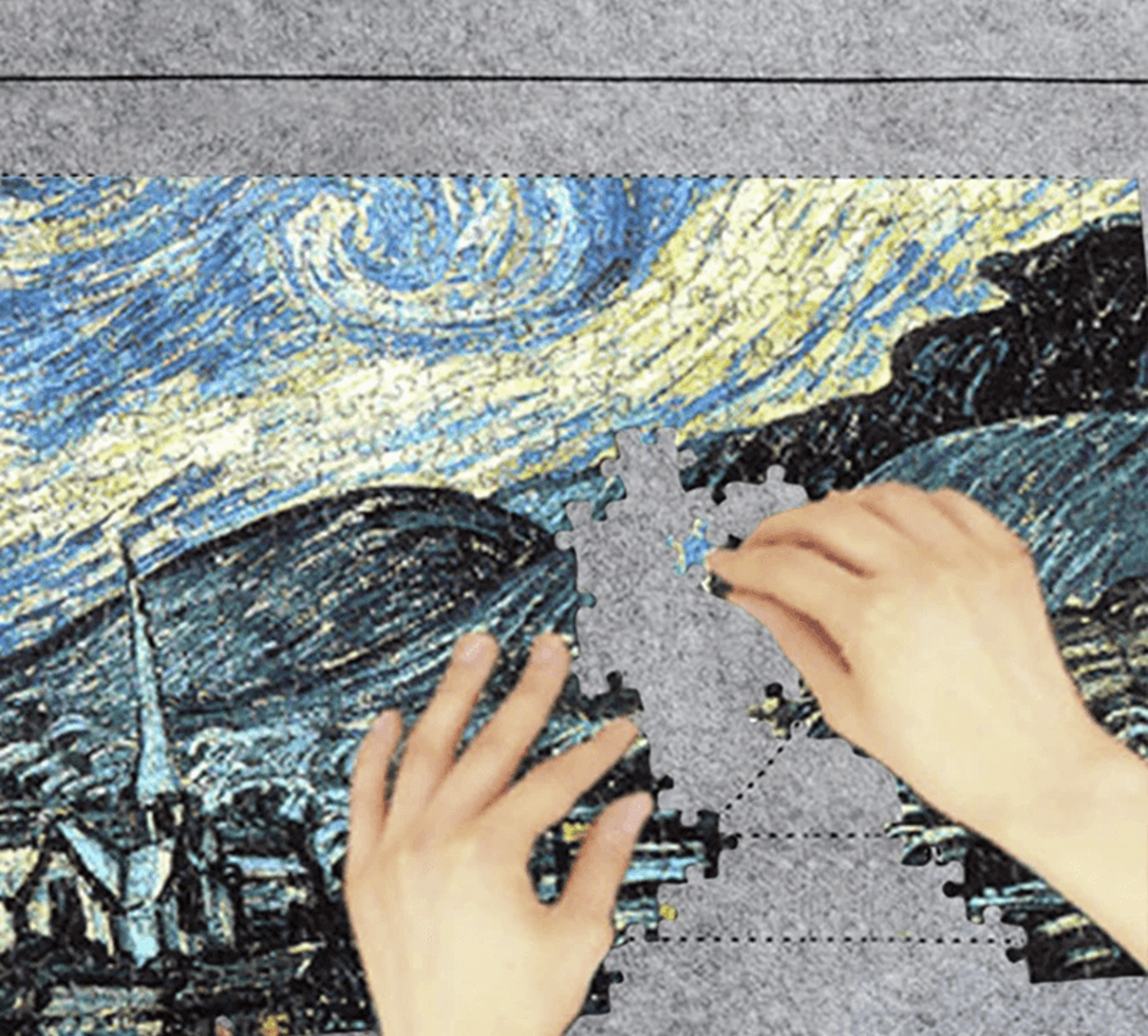 Felt Puzzle Mat Set Portable Jigsaw Puzzle Storage Mat 2