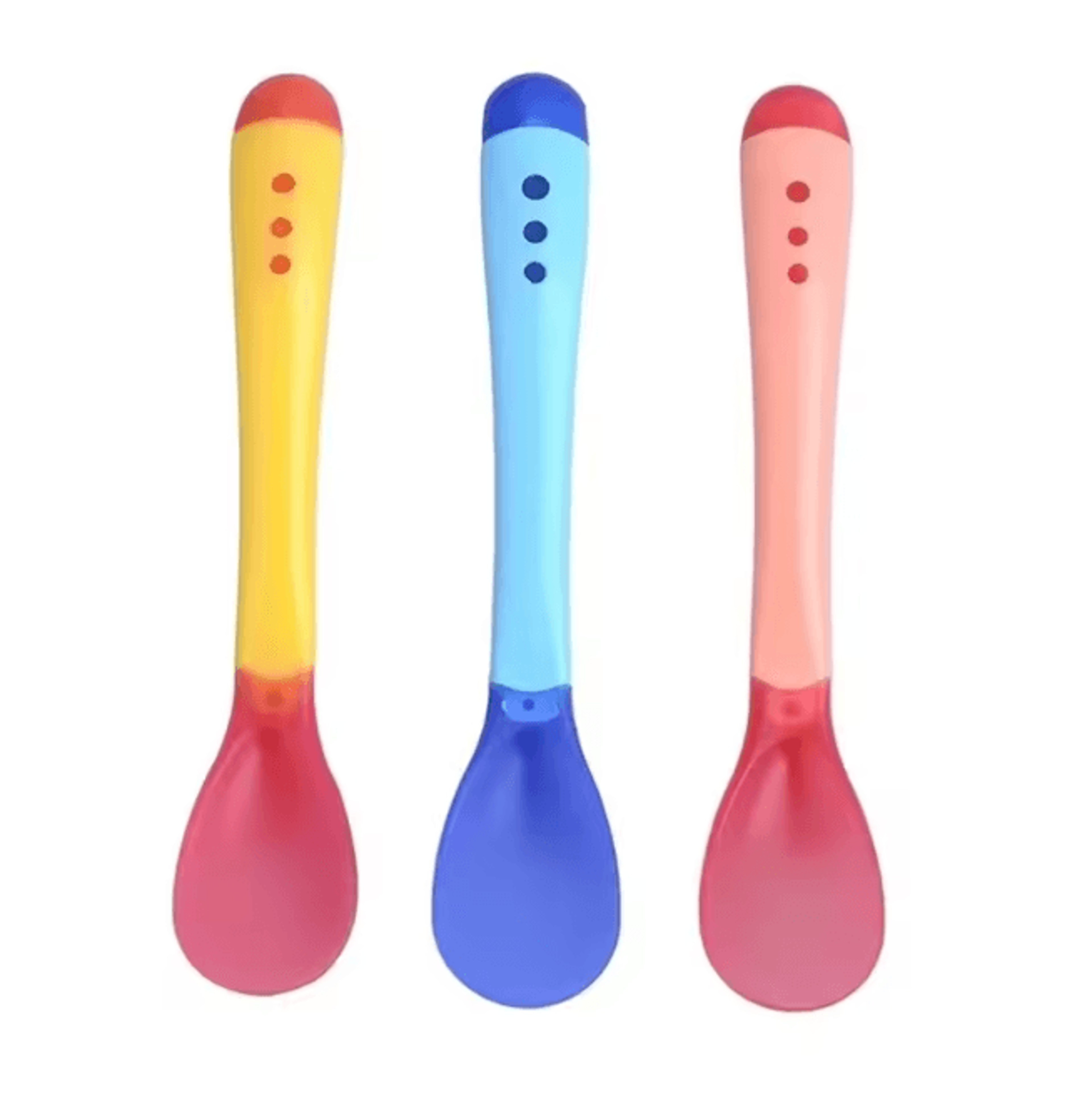 ThermaSafe Temperature Sensing Baby Spoon Set 3 Pack 1