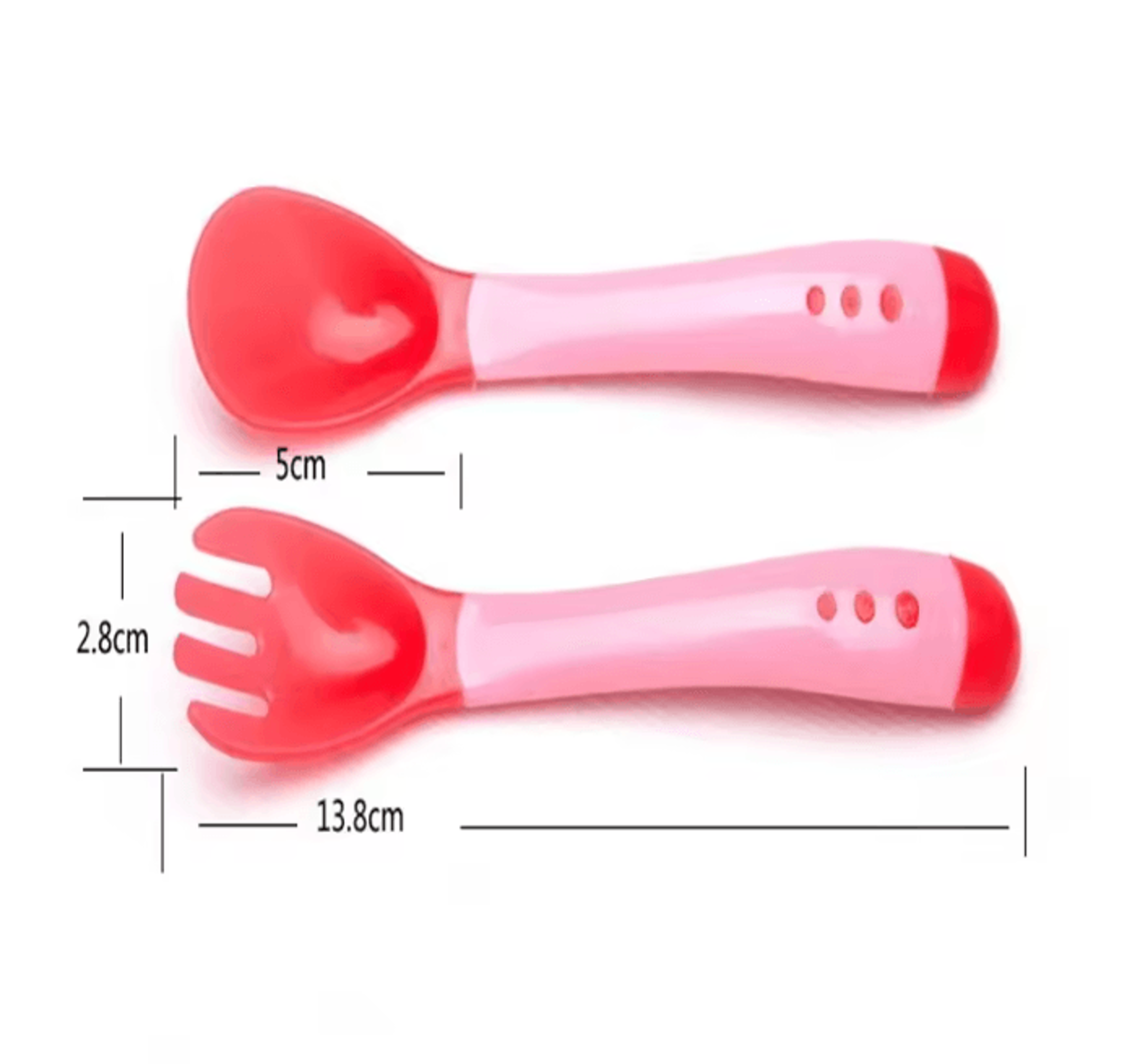 ThermoSafe Baby Temperature Sensing Spoon And Fork Set 3