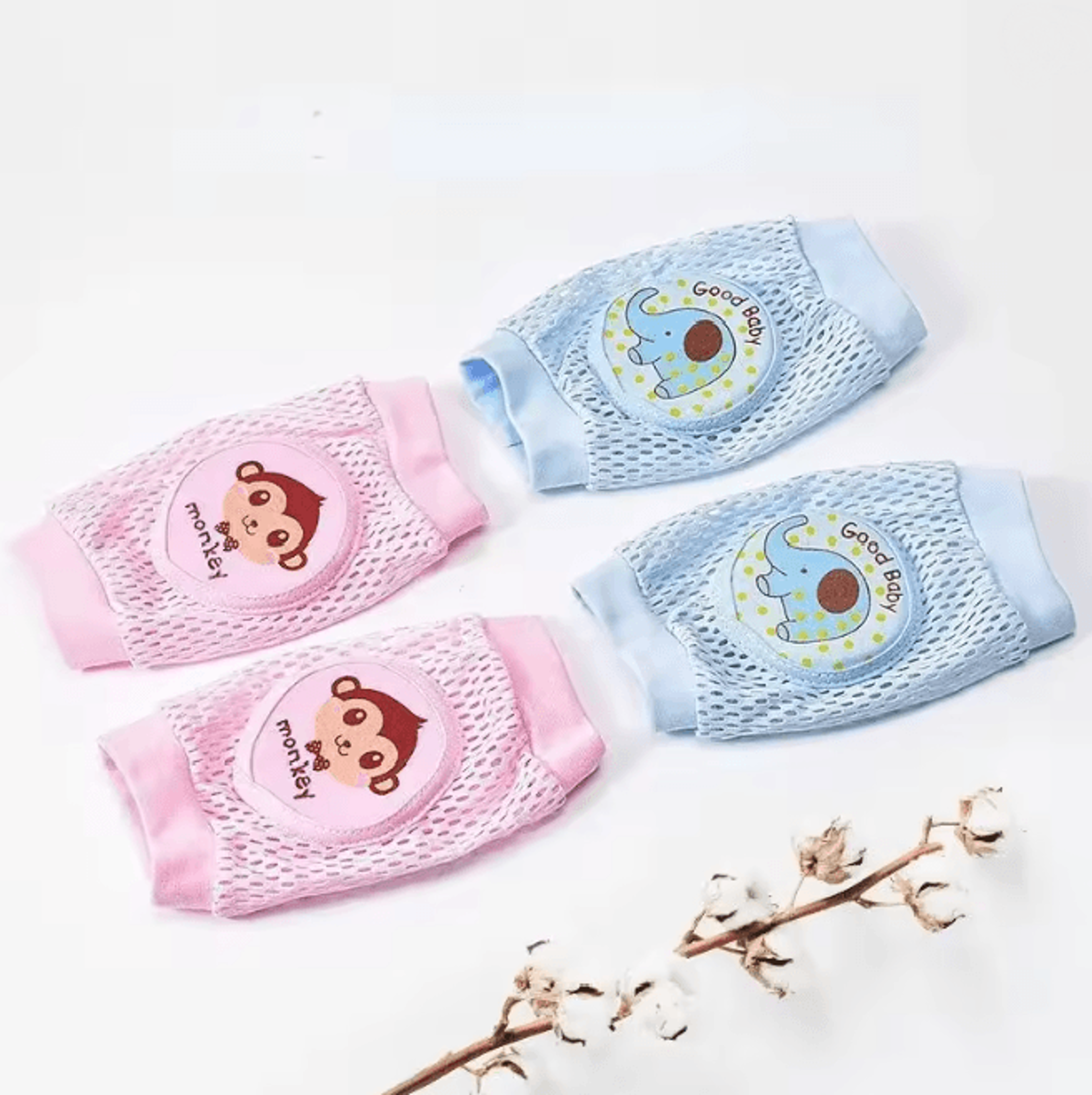 CrawlGuard Baby Knee Pads 2 Pack Breathable Toddler Knee Protectors 8