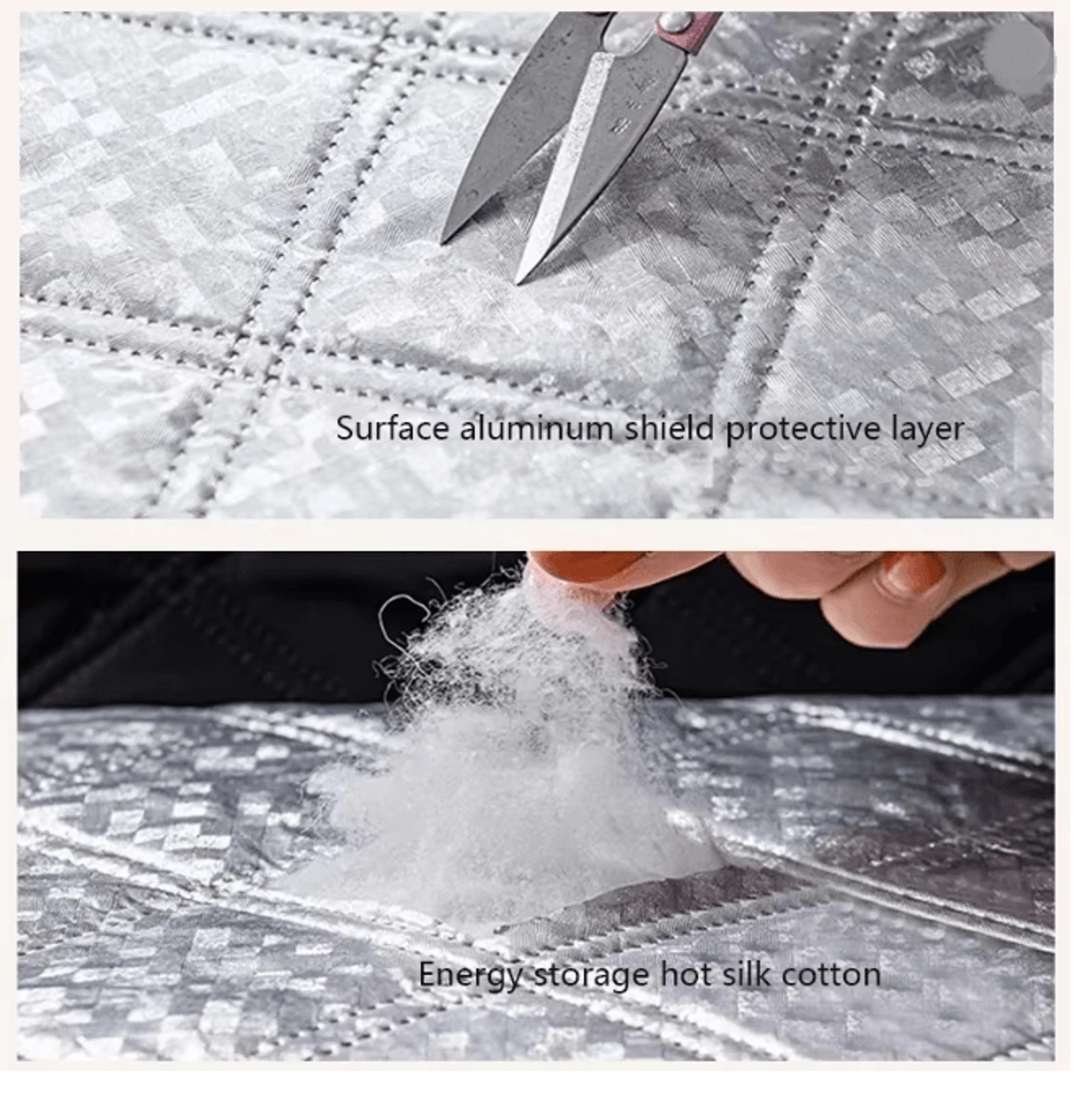 Custom Windproof Winter Curtains Zipper Sealed No Drill Insulated Window Cover 4