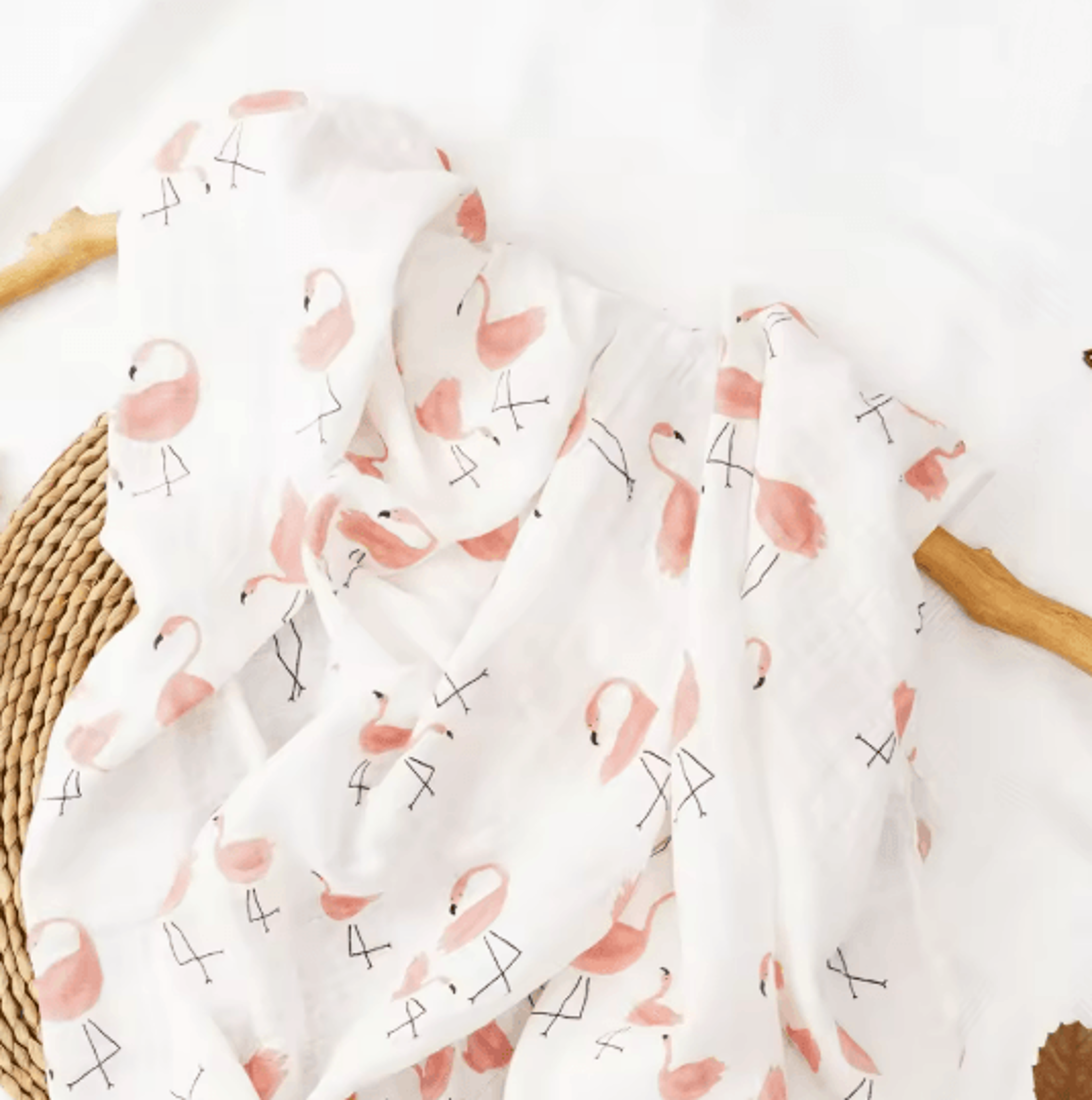 Premium Cotton Muslin Swaddle Blanket 120 X 110 Cm Soft Newborn Baby Wrap 4