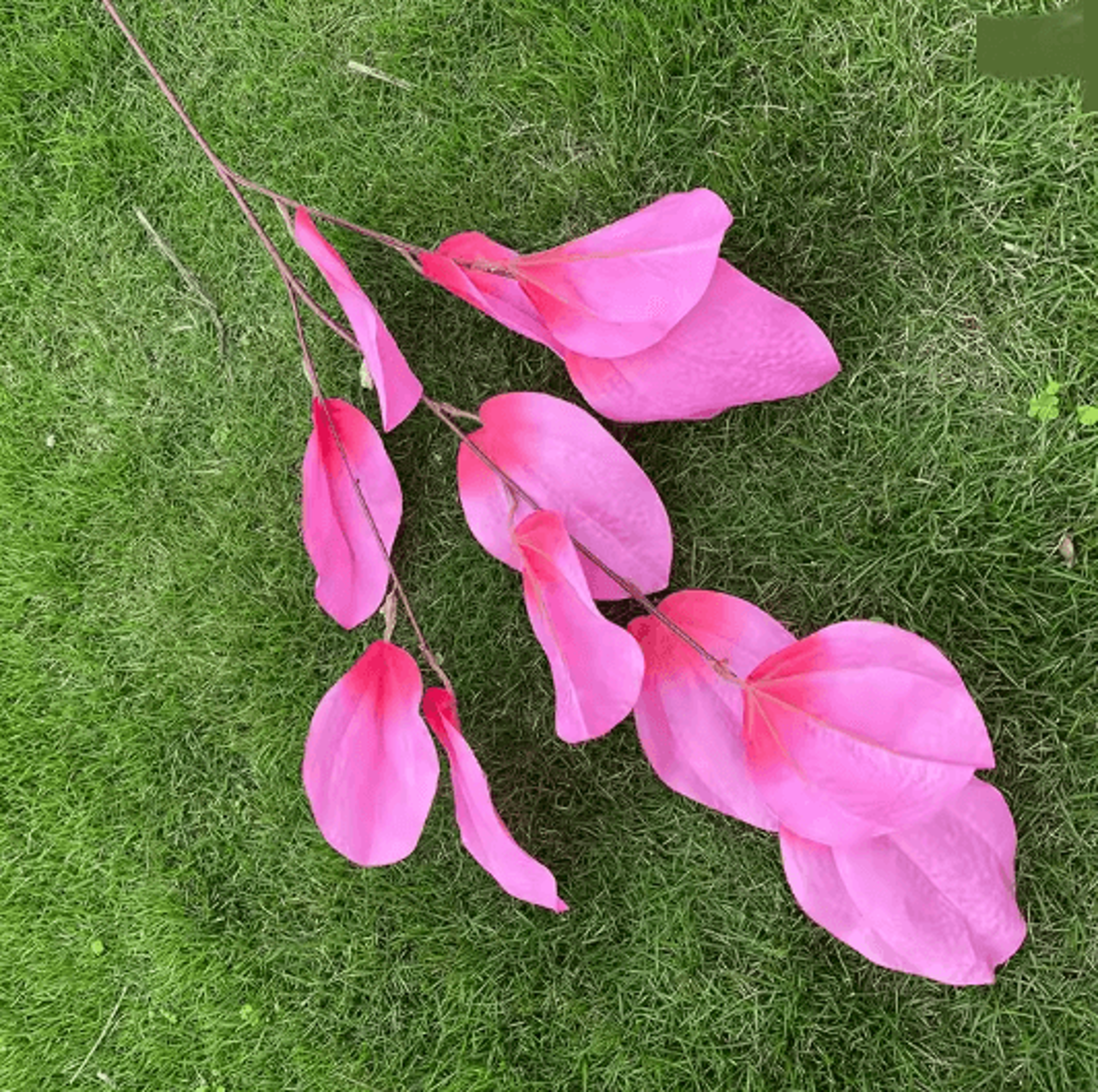 Hot Pink Artificial Rose And Hydrangea Wedding Floral Arrangement Set 13
