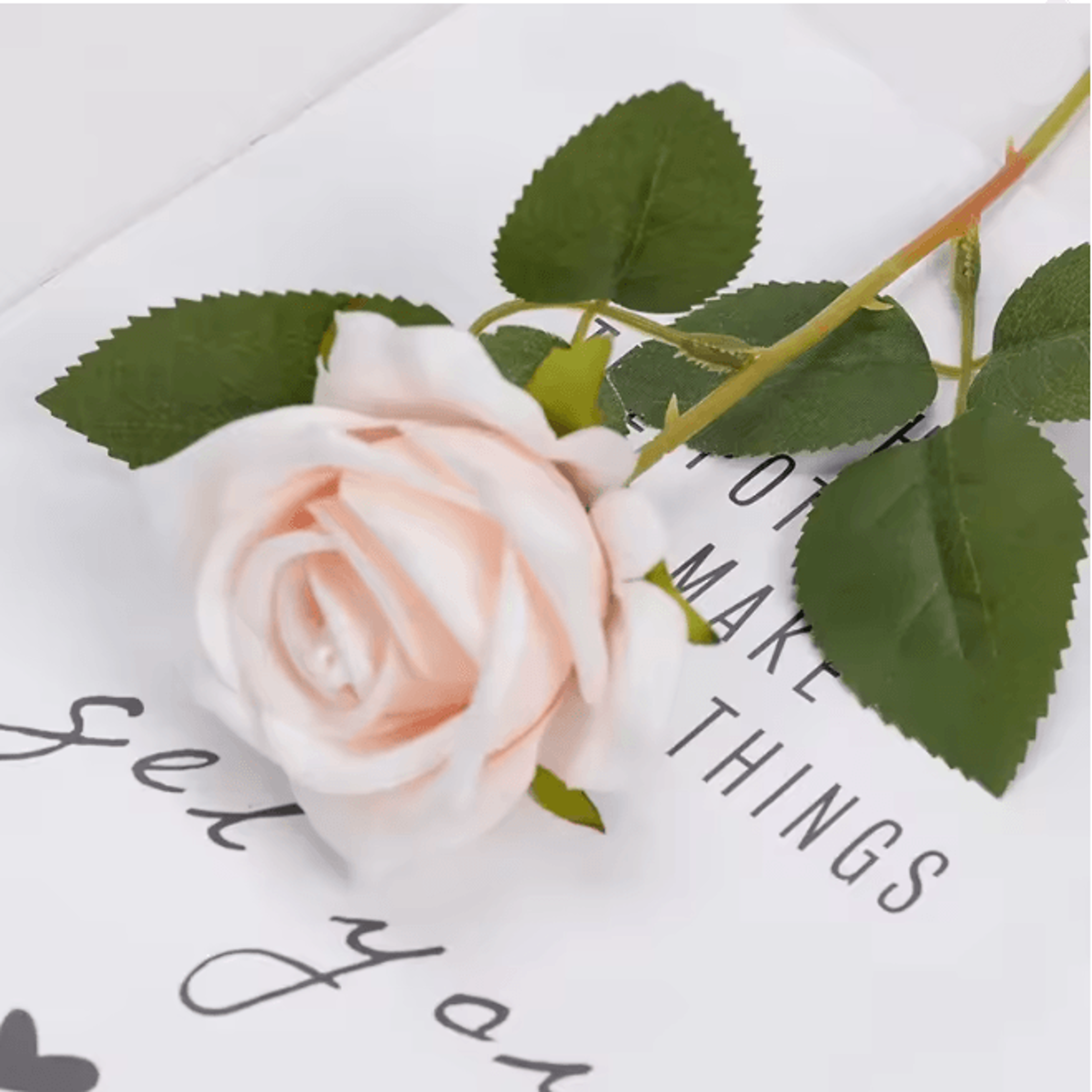 Long Stem Red Rose Artificial Flowers For Wedding And Home Decor 9