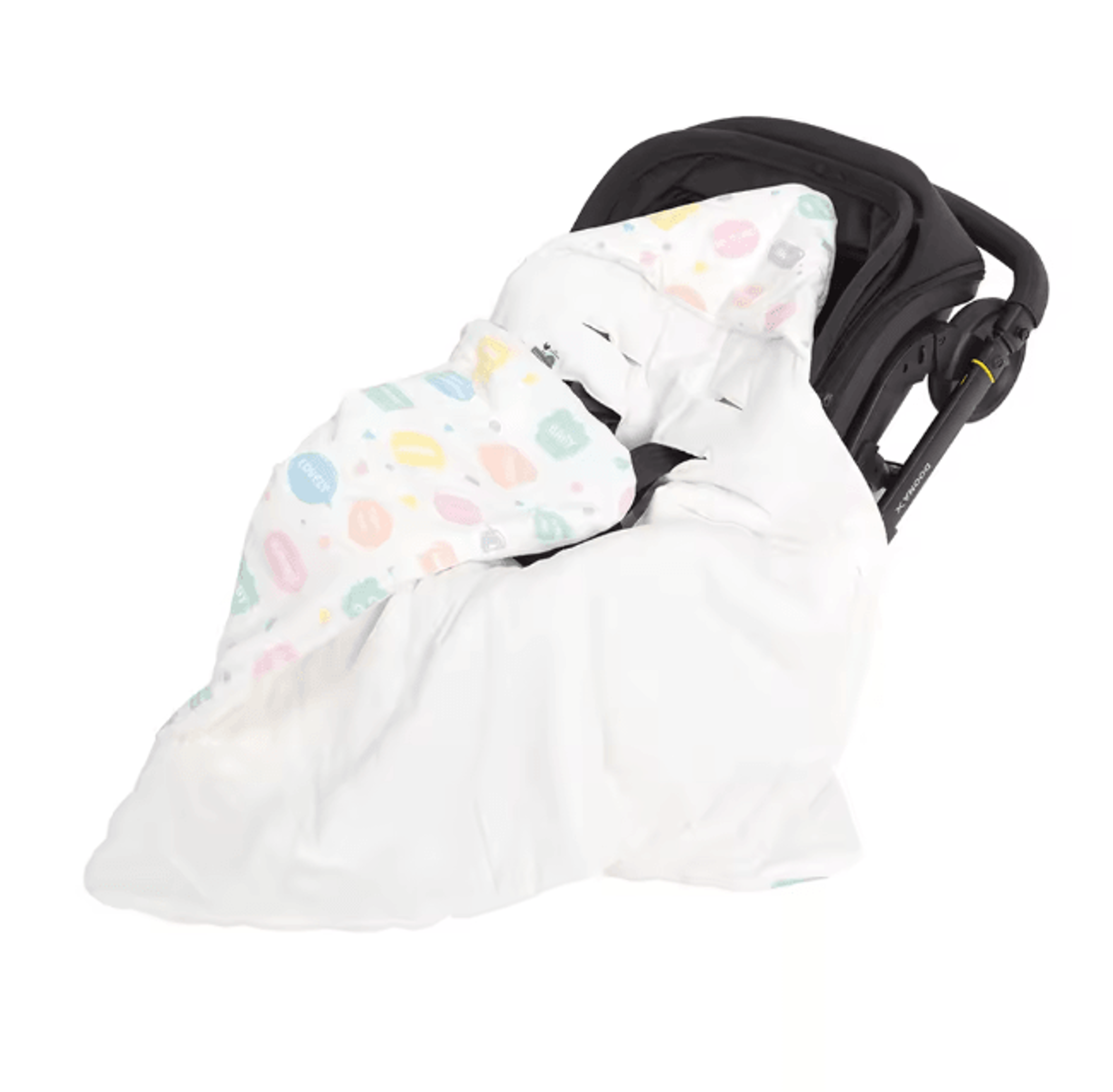 WindCocoon Hooded Baby Wrap Blanket Newborn Car Seat Envelope 9