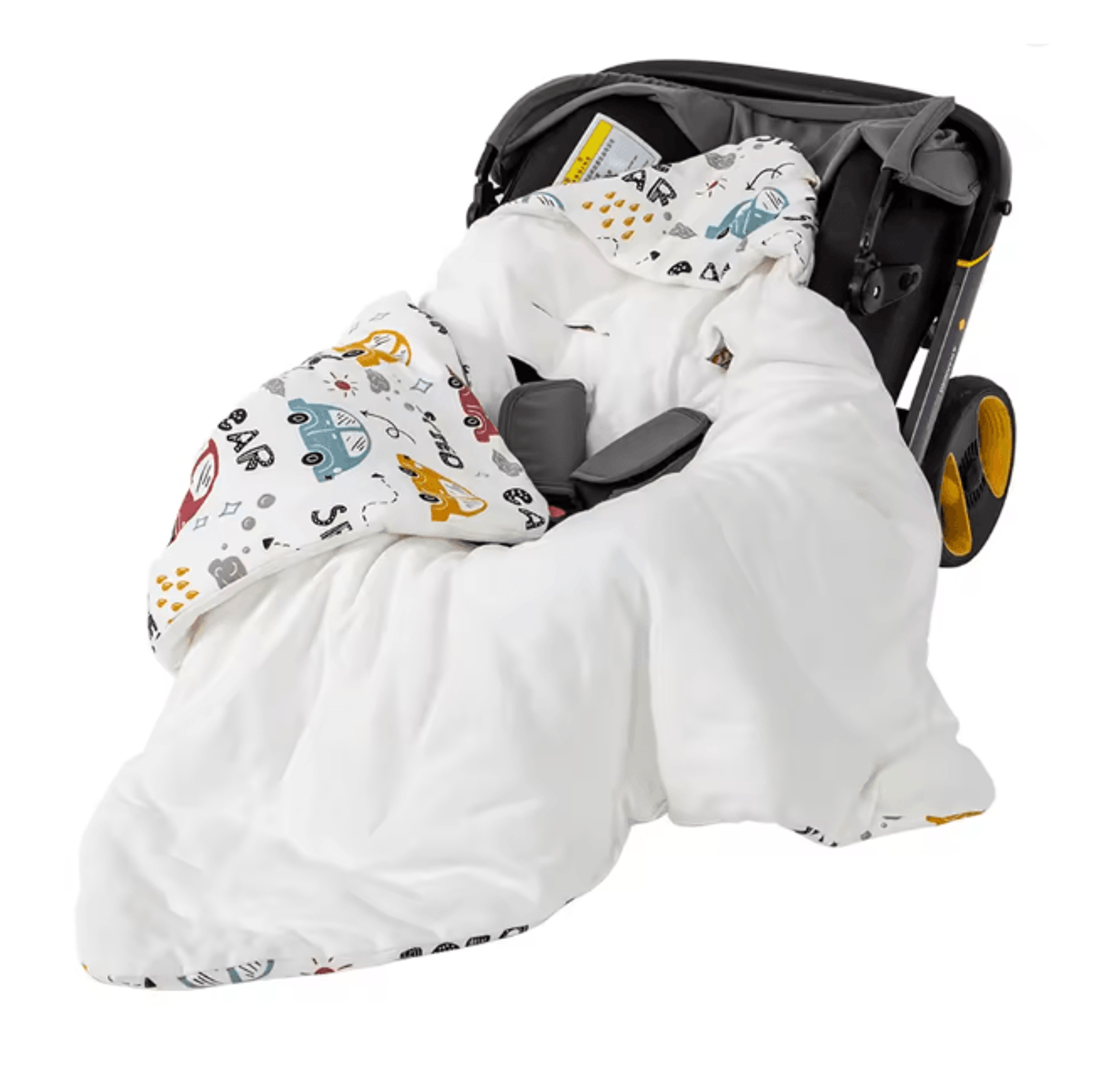 WindCocoon Hooded Baby Wrap Blanket Newborn Car Seat Envelope 6
