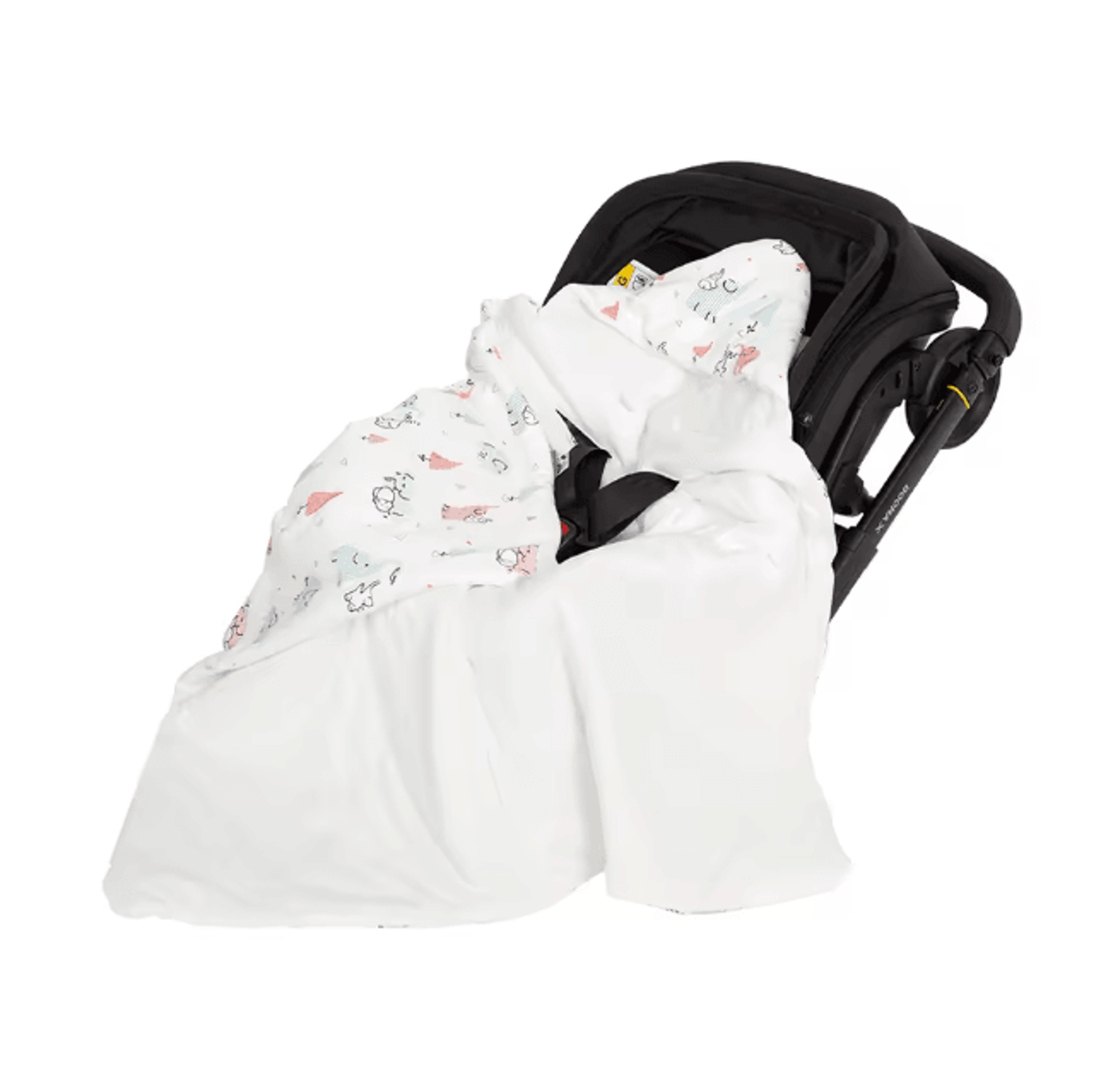 WindCocoon Hooded Baby Wrap Blanket Newborn Car Seat Envelope 8
