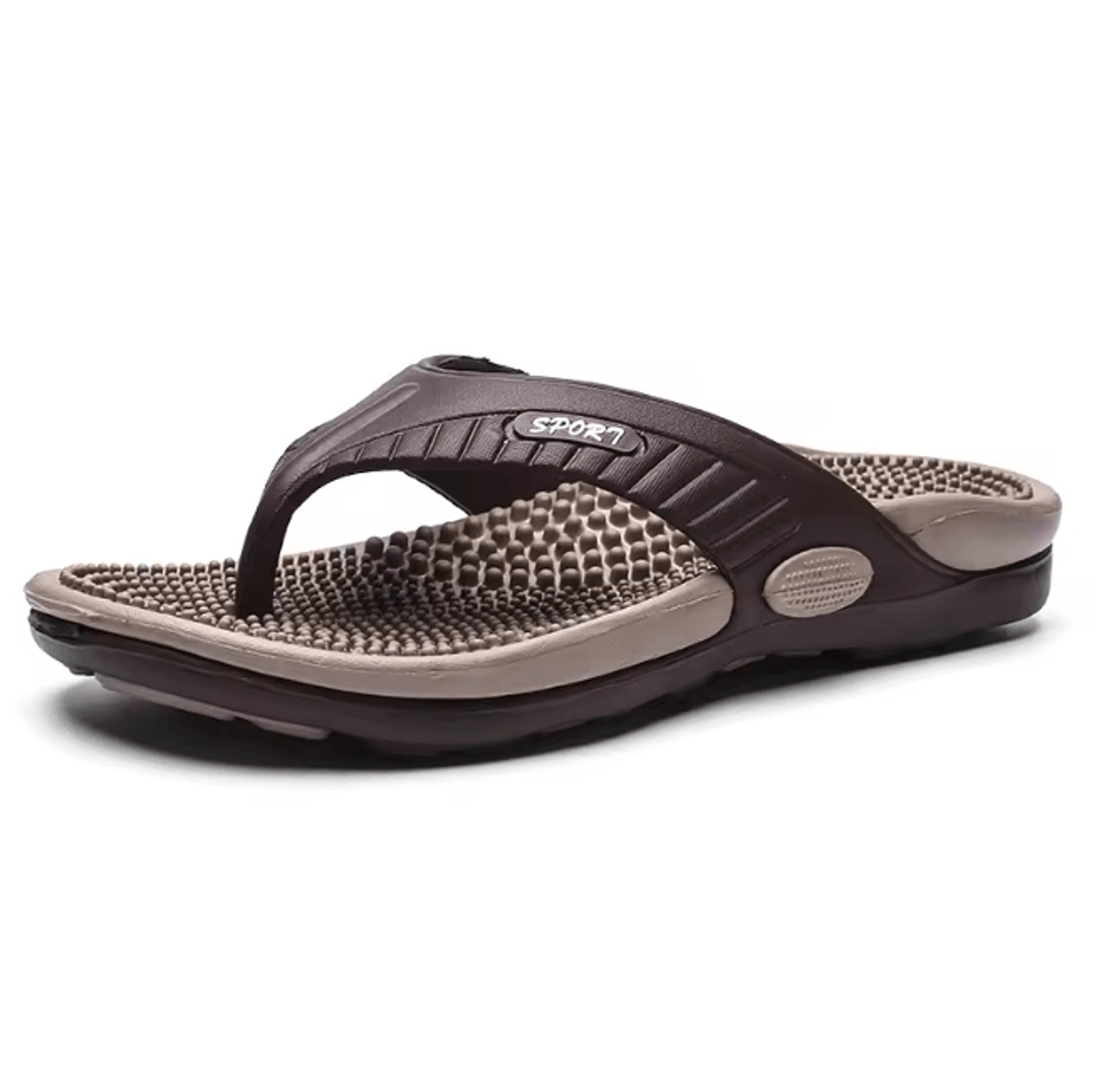 ComfortStep Mens Massage Flip Flops Anti Slip Beach Slippers 4