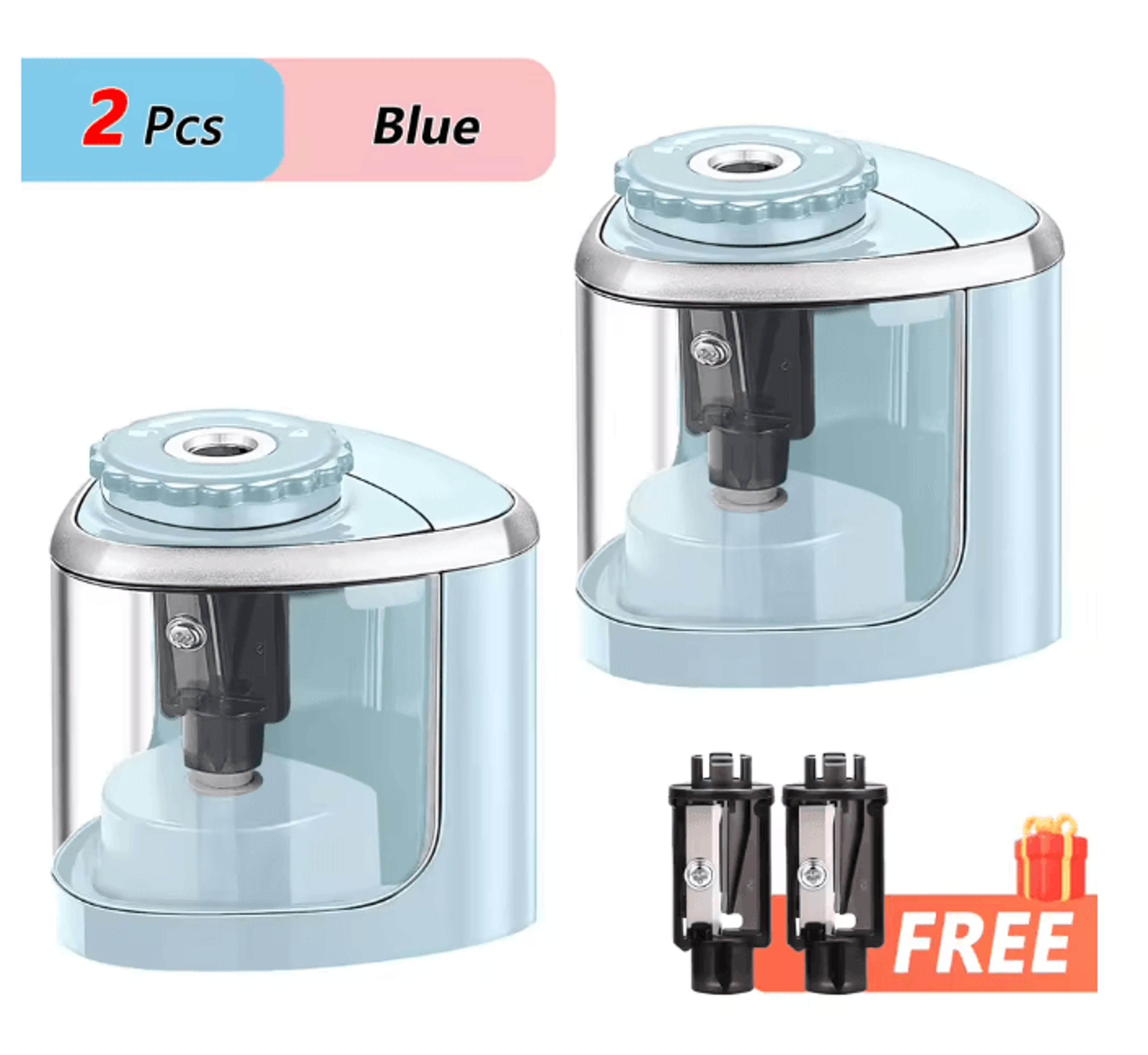 TENWIN Electric Pencil Sharpener Portable Desktop Automatic Sharpener For School And Office 6