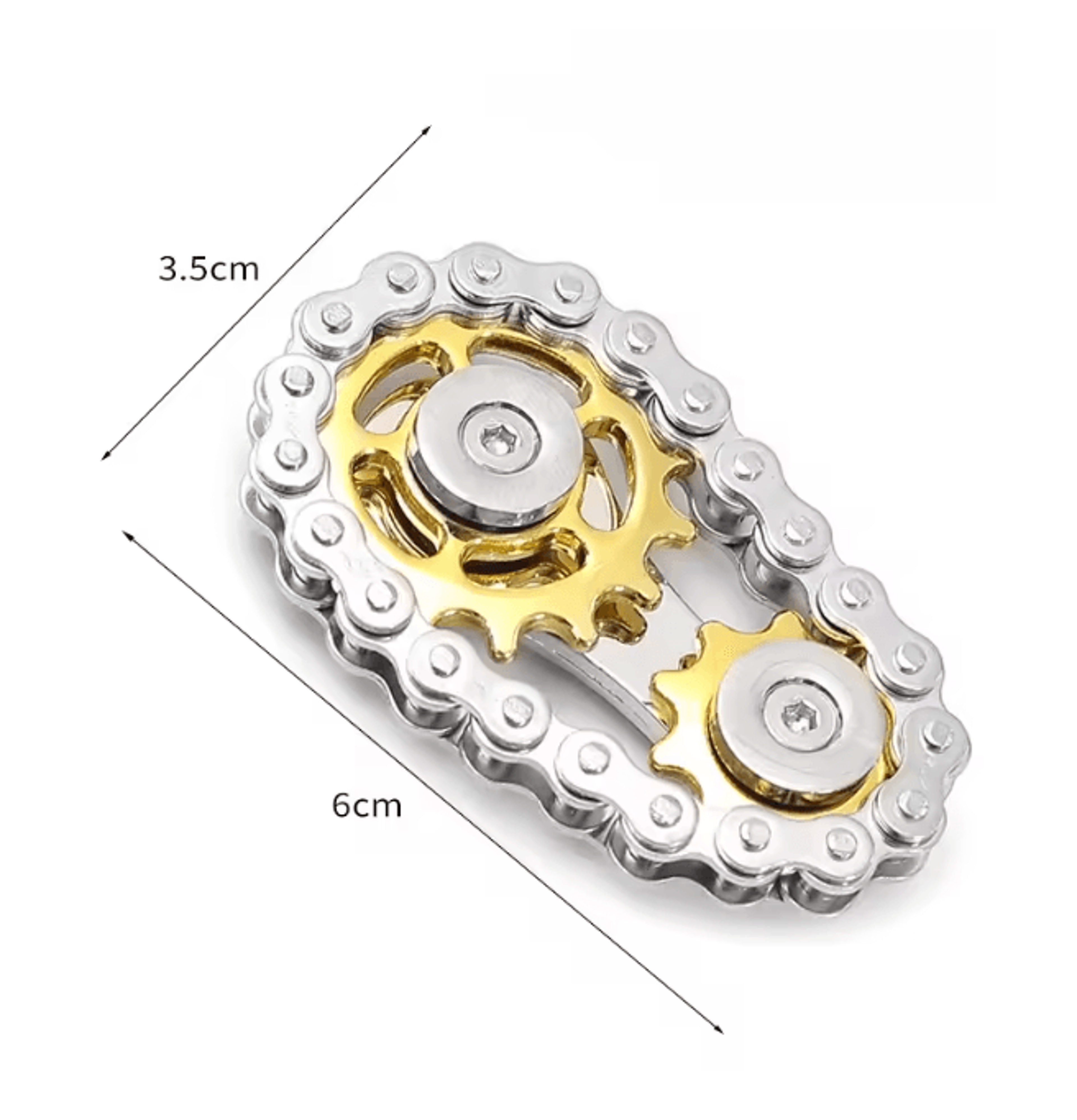 Metal Fidget Spinner Desk Toy With Gear Design For Stress Relief 4