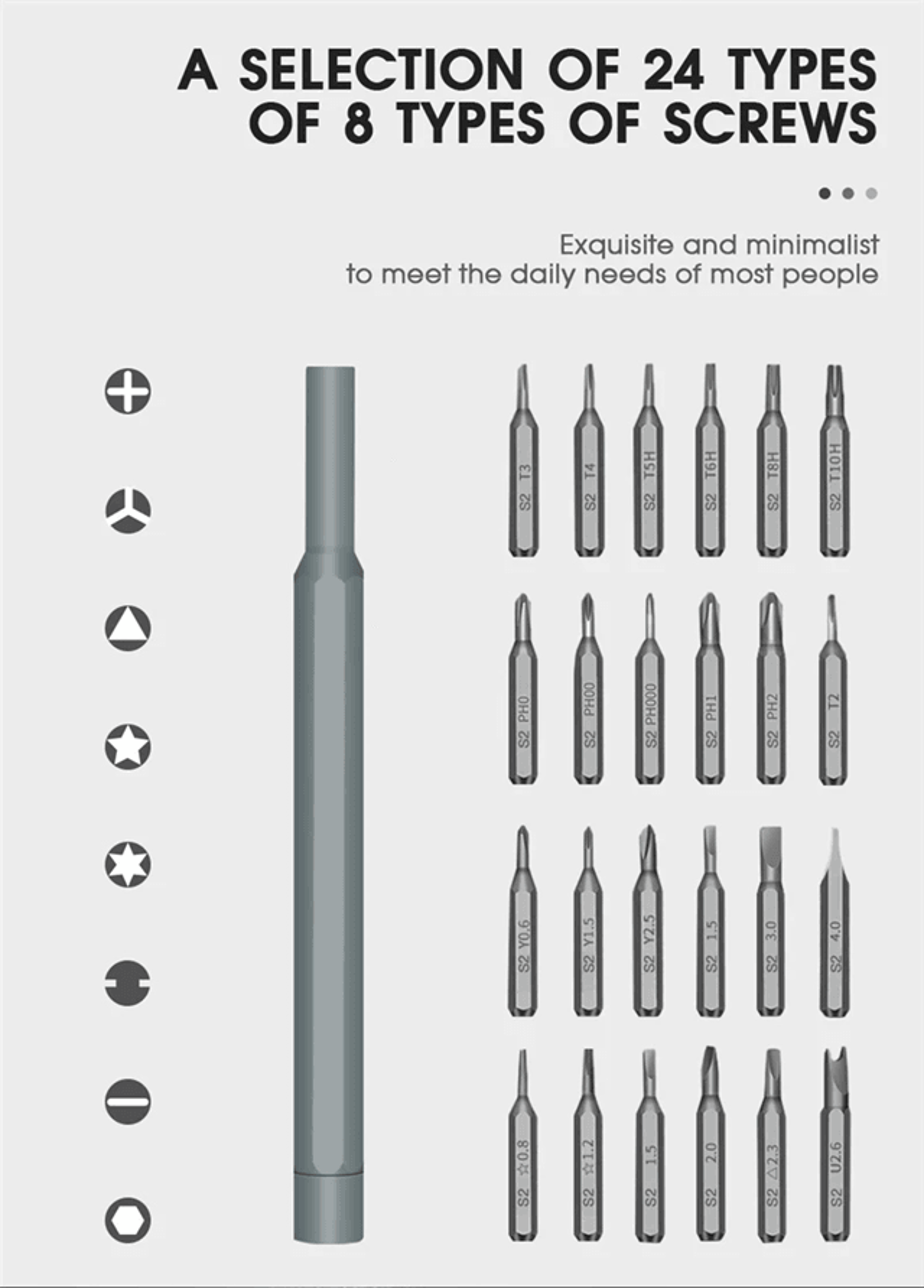26 In 1 Precision Screwdriver Set Magnetic Mini Electronics Repair Tool Kit 2