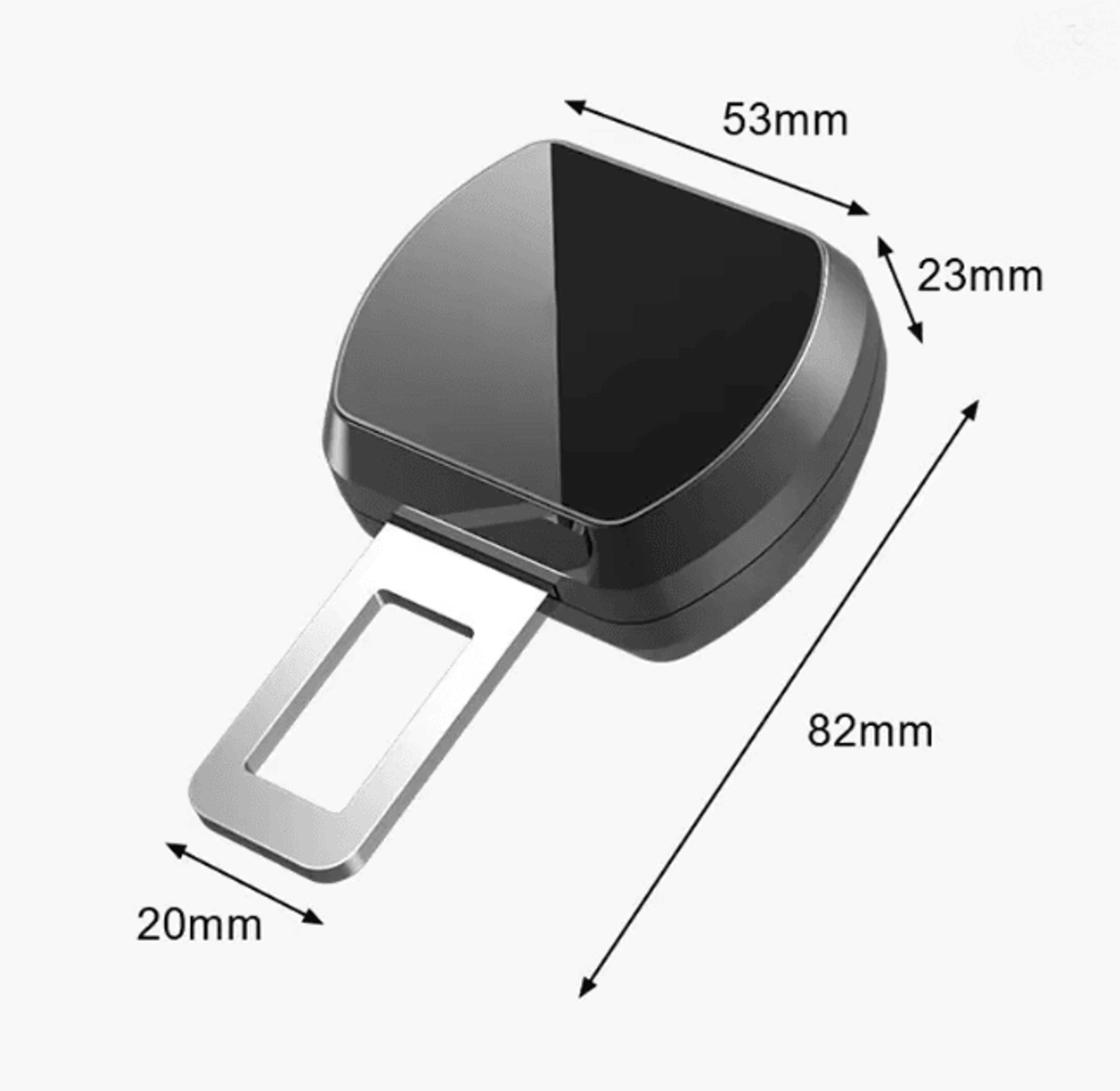 Universal Car Seat Belt Extender Clip Alloy Seat Belt Extension Buckle For Safer Comfortable Drivin 2